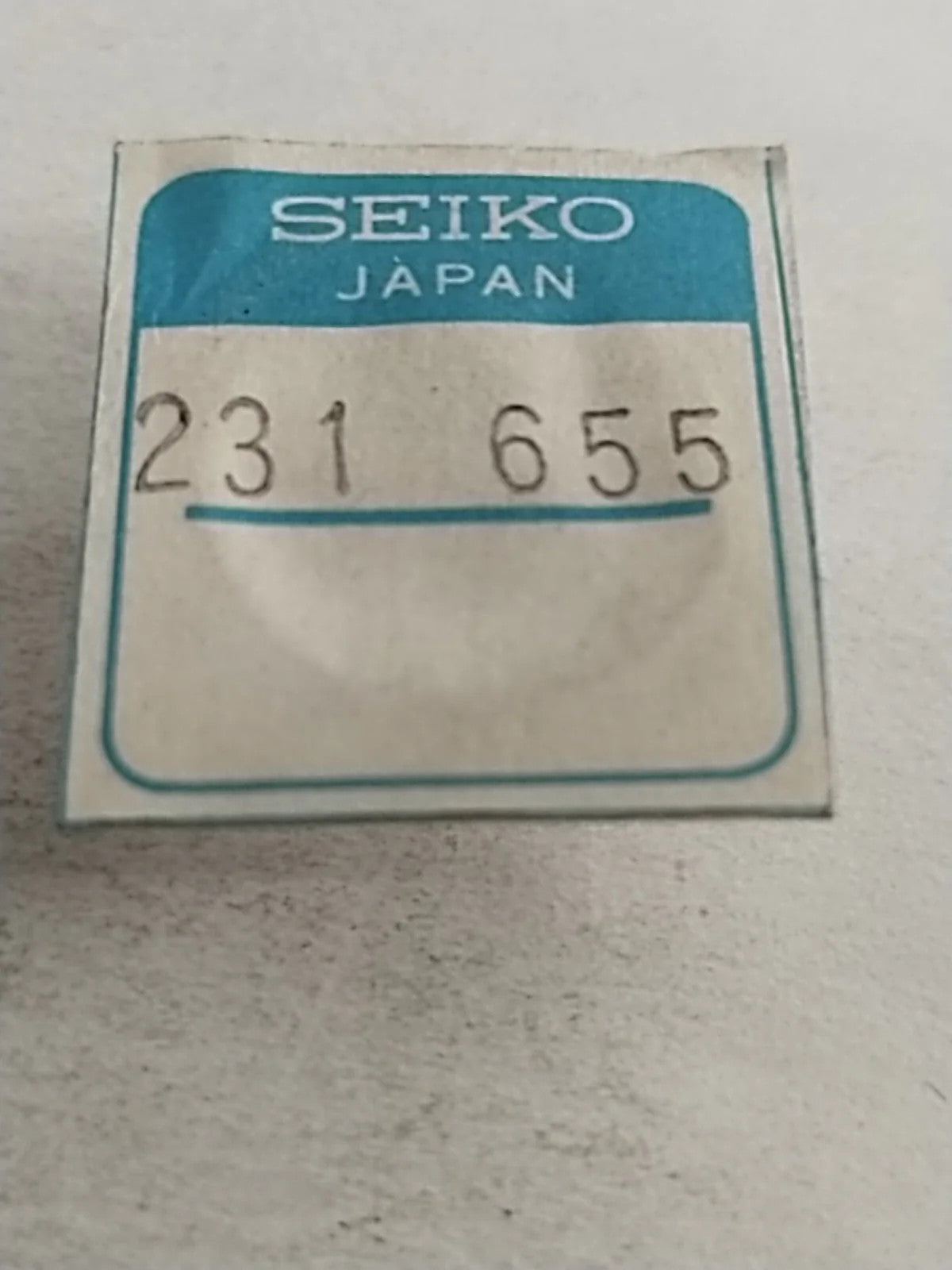 NOS Seiko Parts 231 655