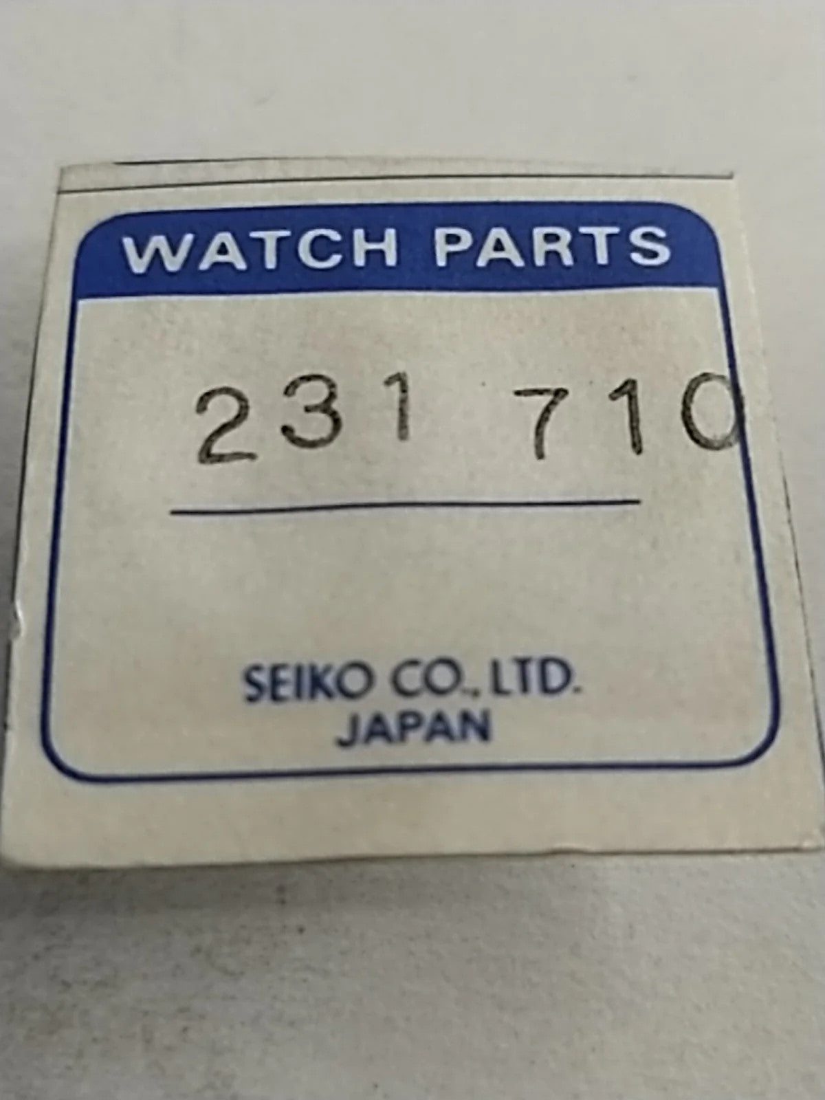 NOS Seiko Parts 231 710