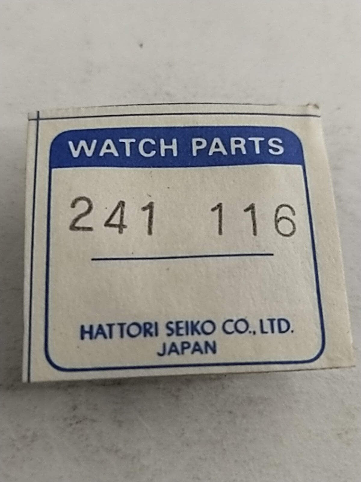 NOS Seiko Parts 241 116