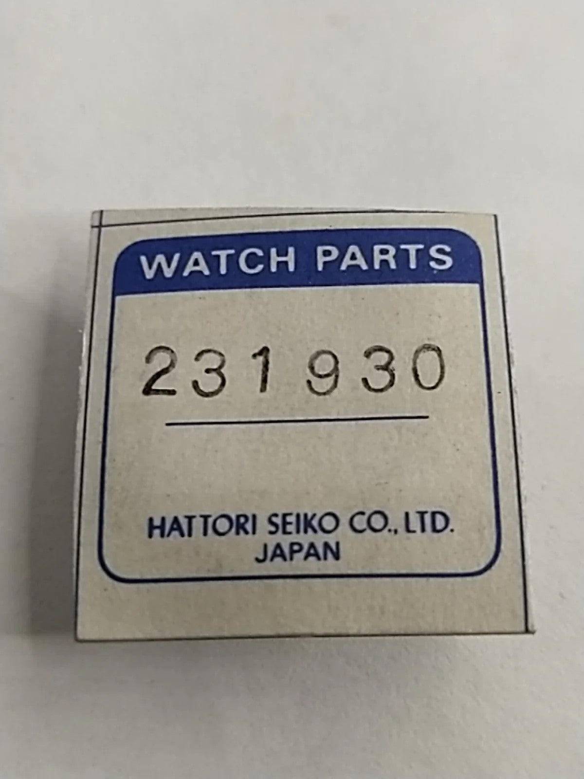 NOS Seiko Parts 231 930