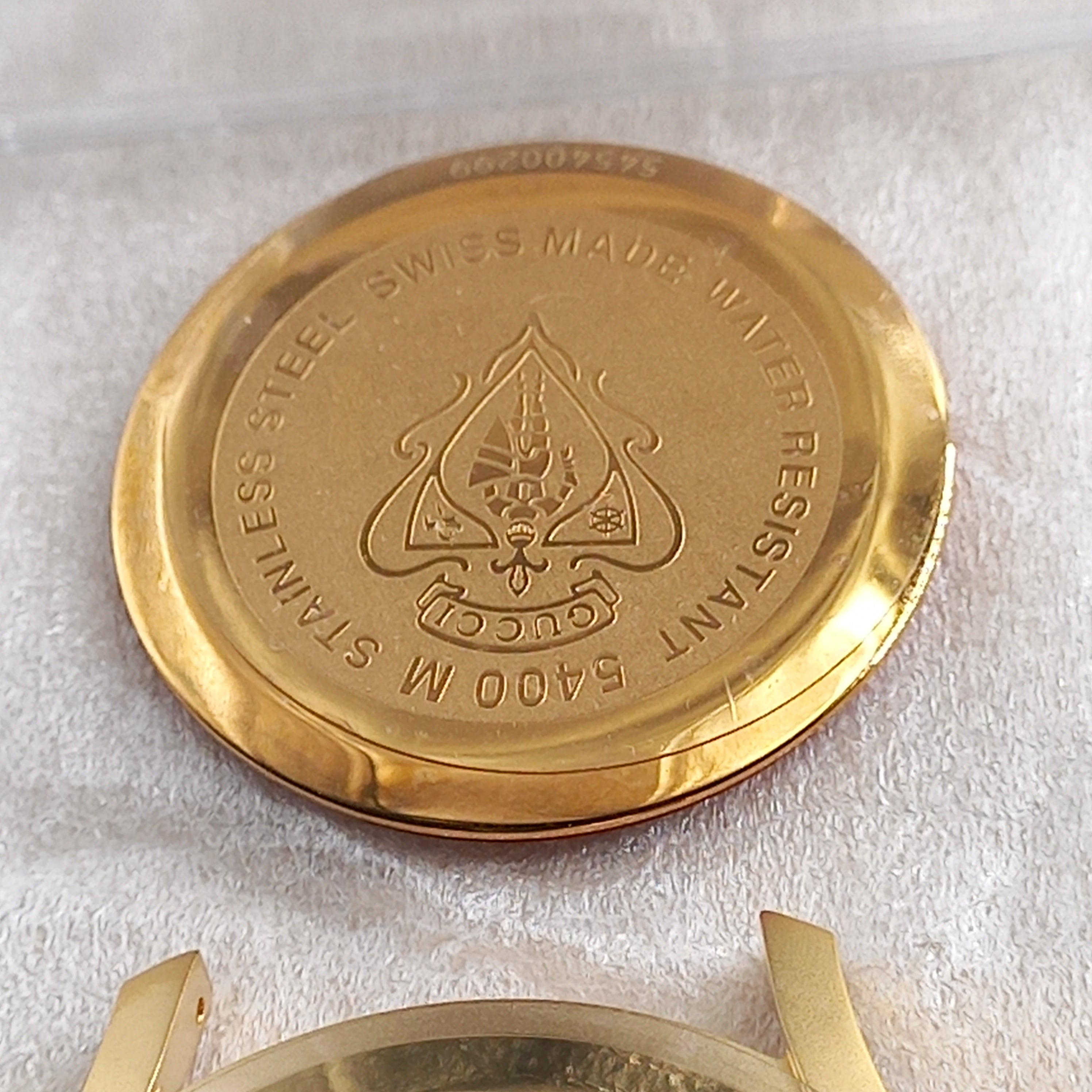 GUCCI GOLD-TONE WATCH CASE & CASE BACK NO. 103.5400.1