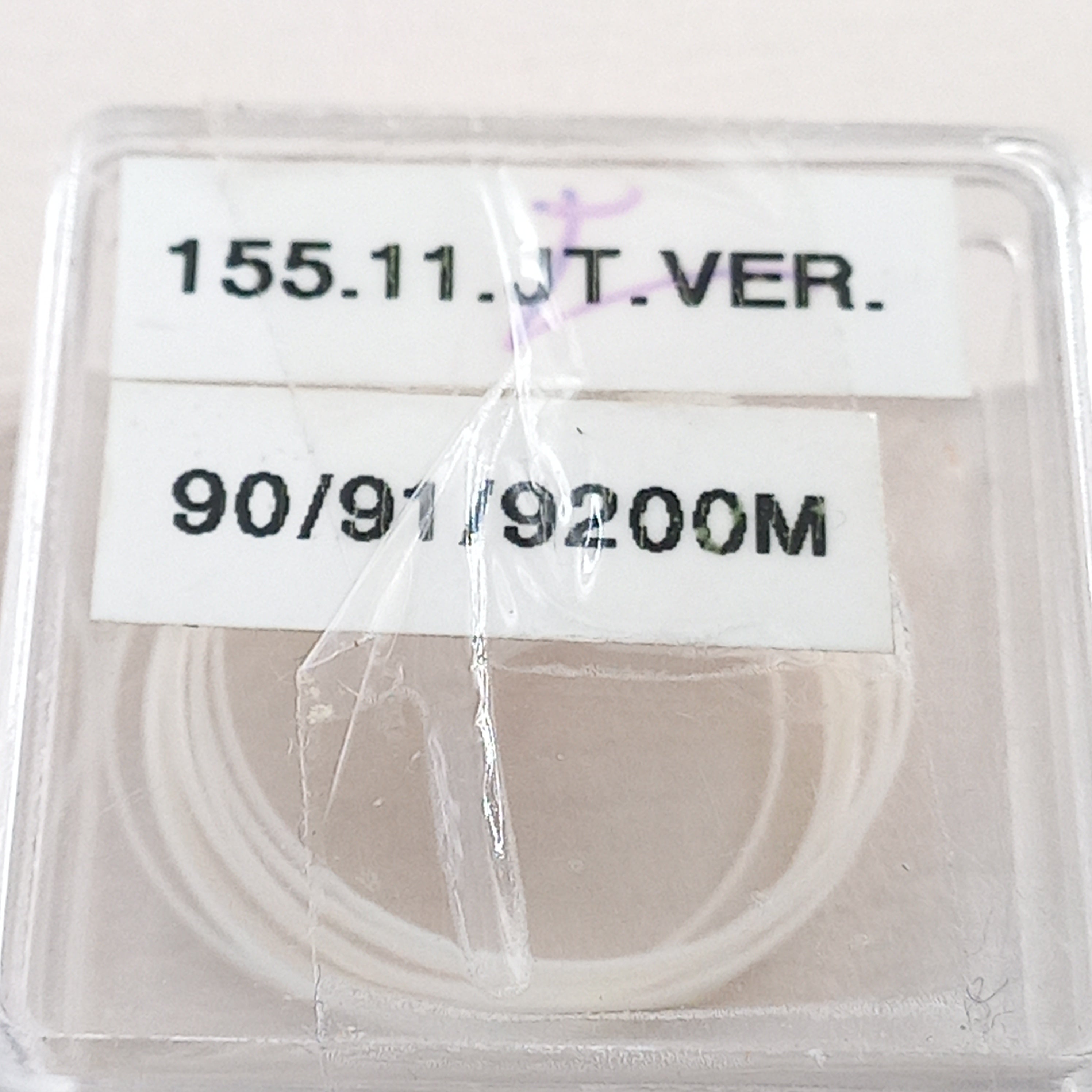 GUCCI Watch GLASS Gasket – Ref. 155.11JT / VER 90/91 / 9200M/ Gucci 9000M/ Outer ≈ 20.2 mm  •  Inner ≈ 18.5 mm  •  Thickness ≈ 1.0 mm