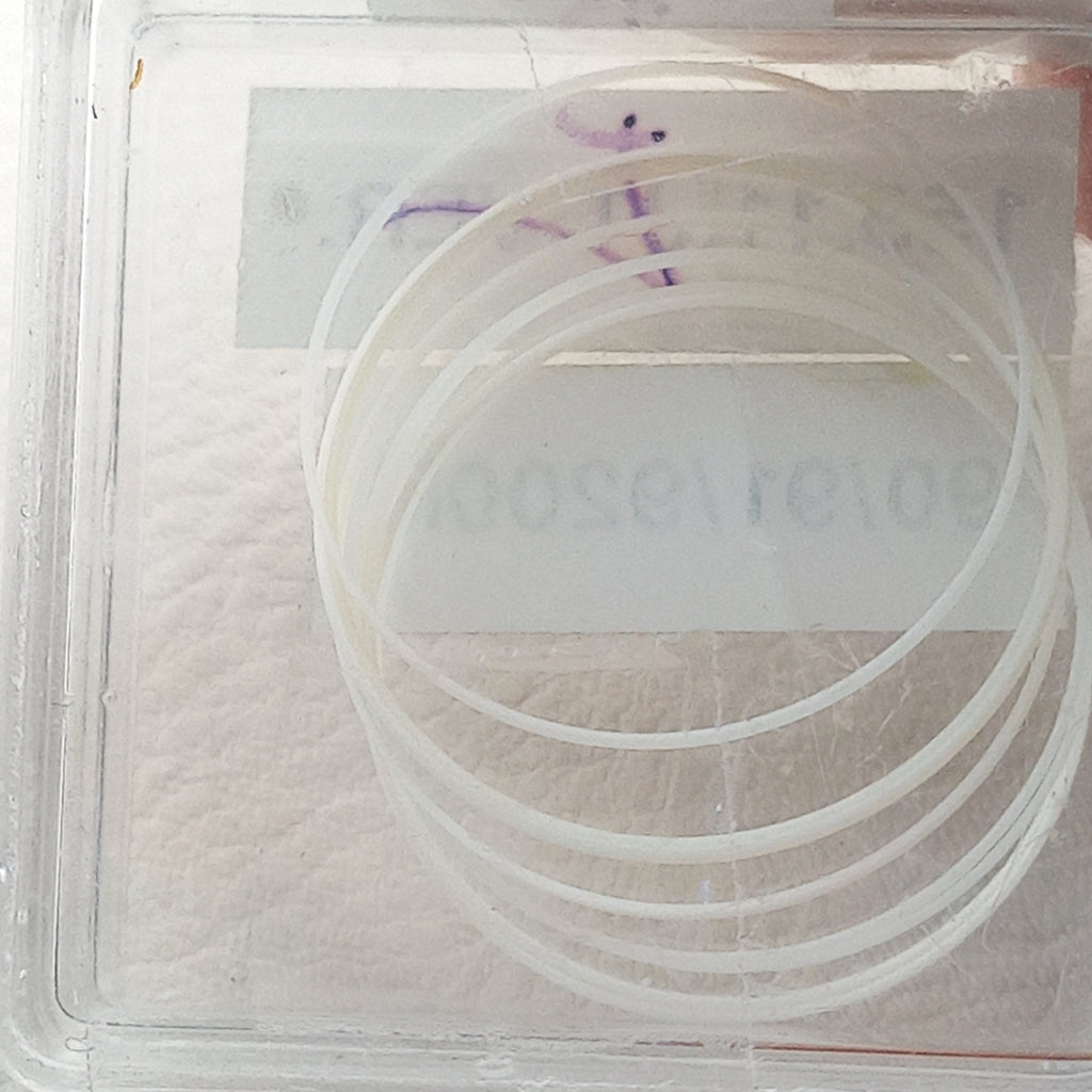 GUCCI Watch GLASS Gasket – Ref. 155.11JT / VER 90/91 / 9200M/ Gucci 9000M/ Outer ≈ 20.2 mm  •  Inner ≈ 18.5 mm  •  Thickness ≈ 1.0 mm