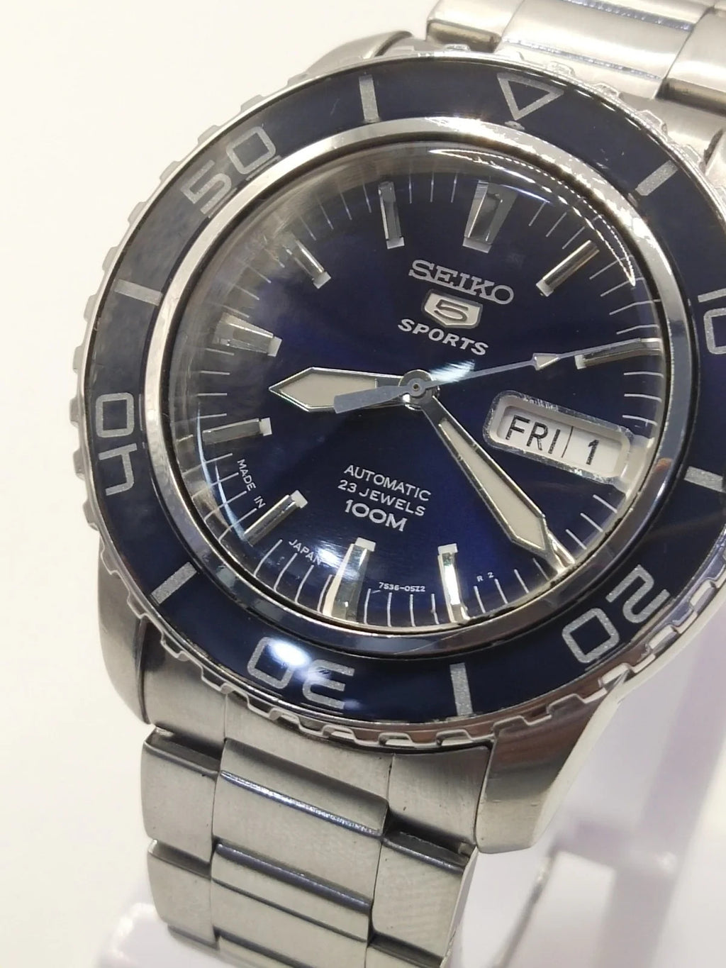 SEIKO 5 SPROTS7S36-04NO 23J 100MAT Men's From JAPAN X486 JDM / dark blu /