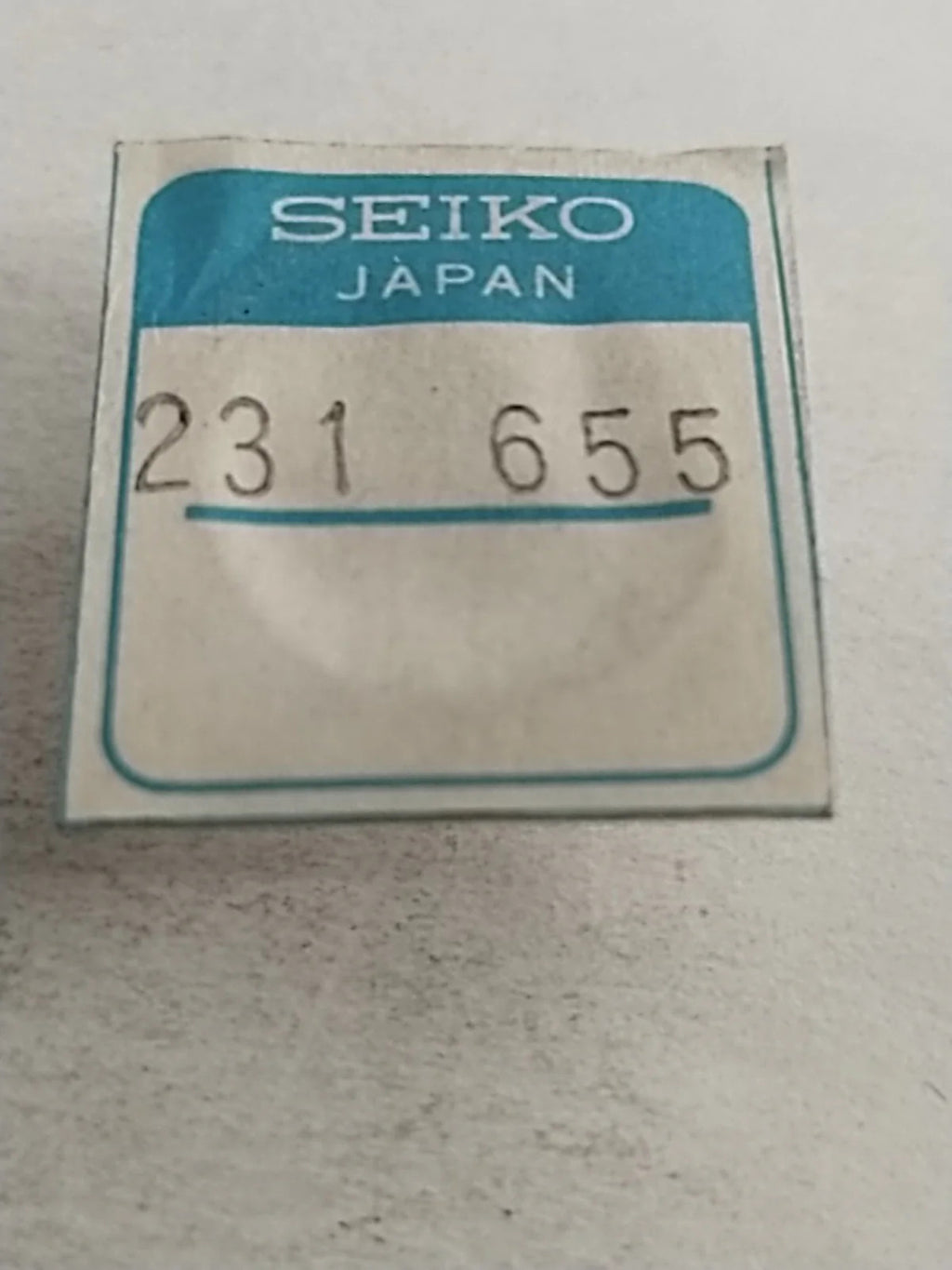 NOS Seiko Parts 231 655