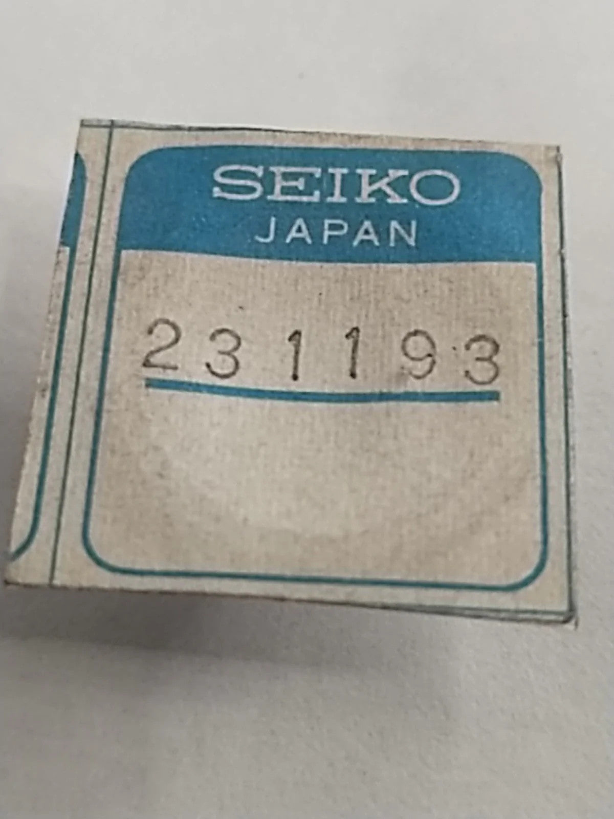 NOS Seiko Parts 231 193