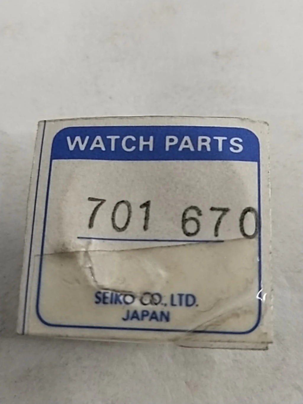 NOS Seiko Parts 701 670