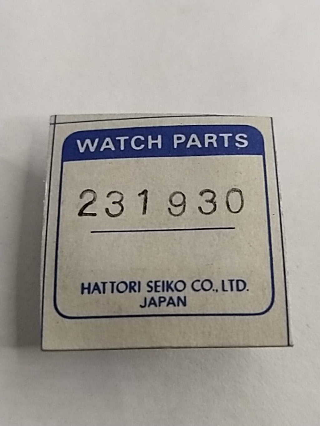 NOS Seiko Parts 231 930