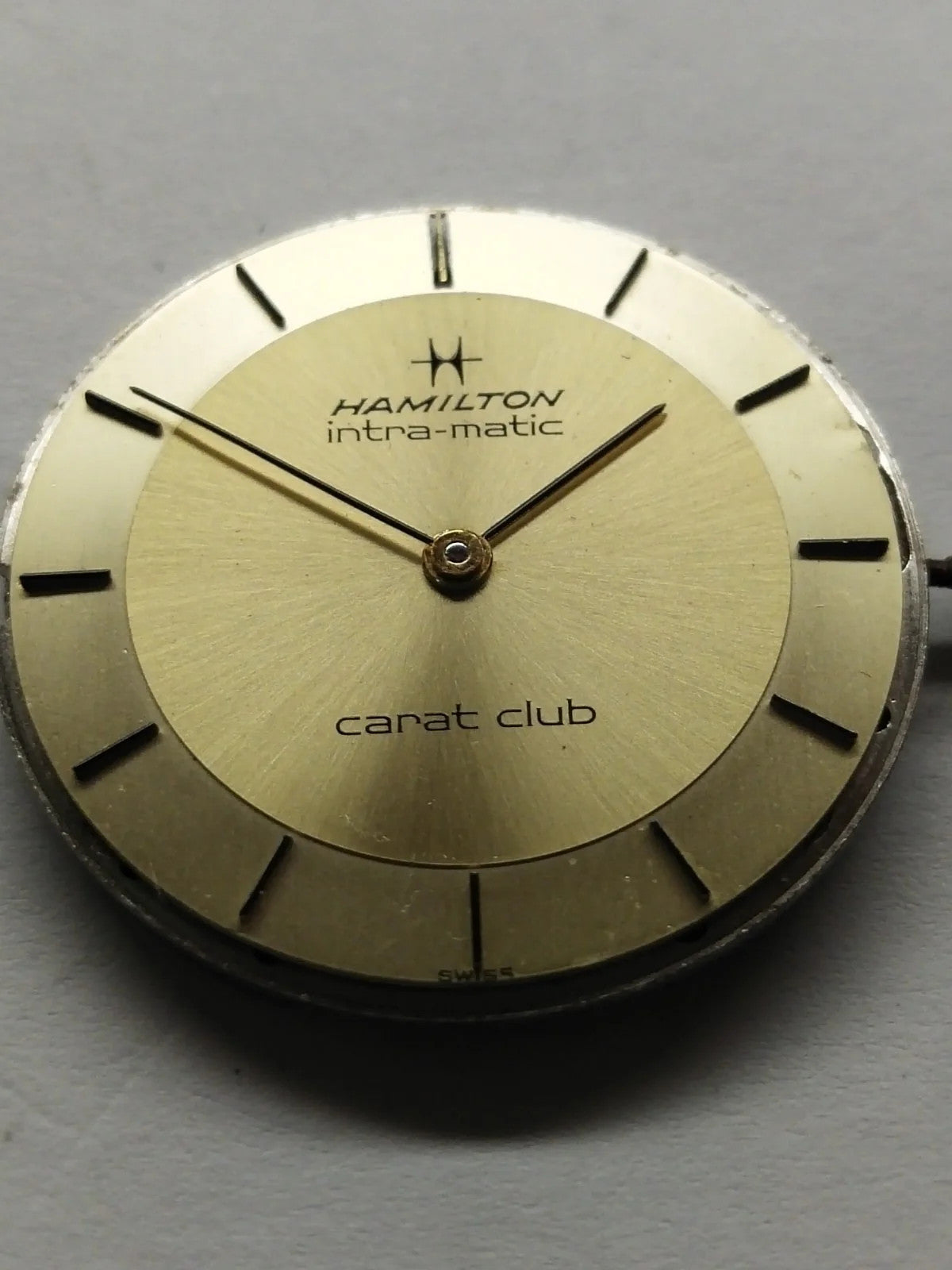 Hamilton automatic movement with dial and hands, fully working, used Cal .90