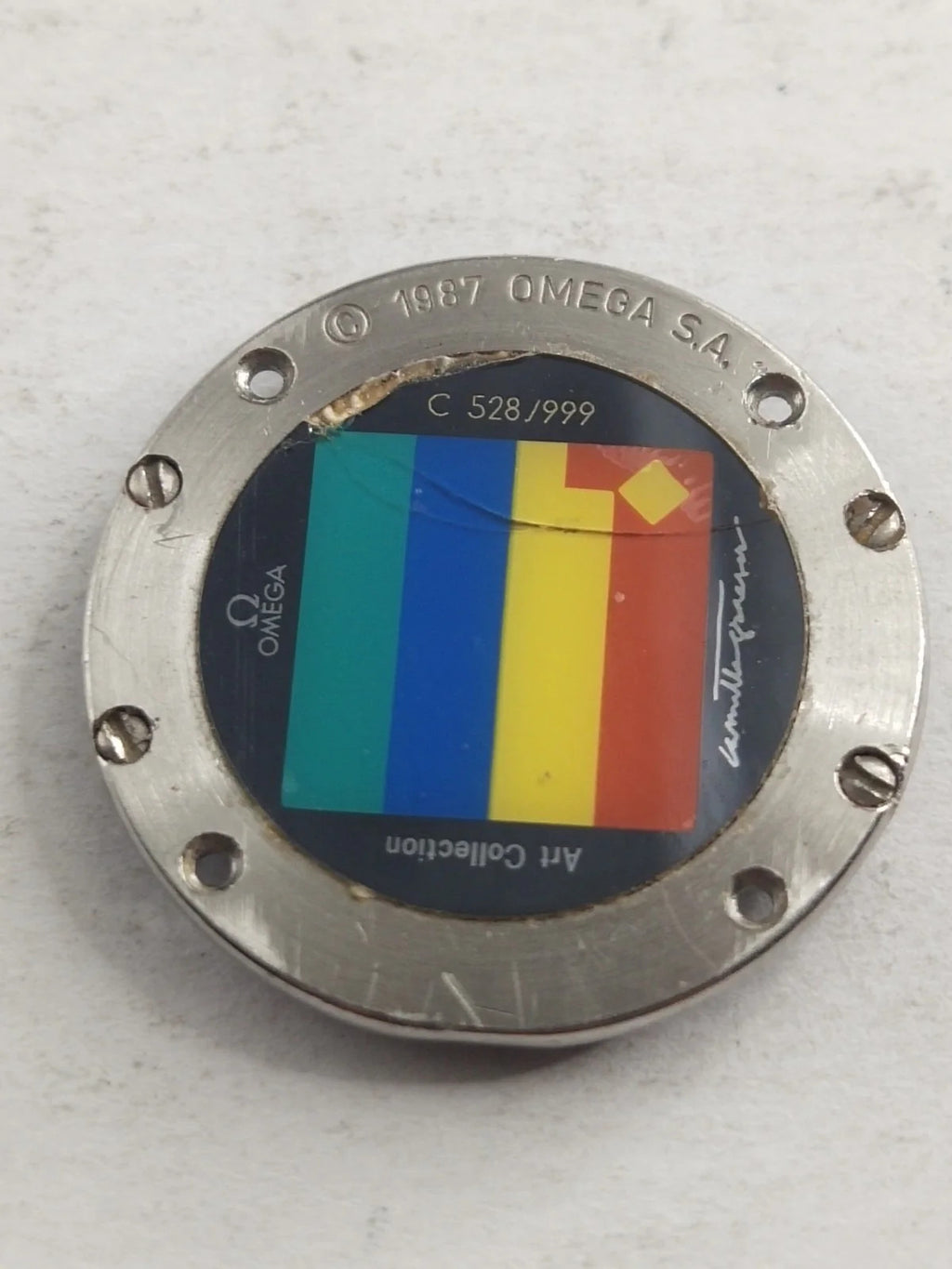 Original back cover Omega Art Collection Limited Edition /595 0 420/us