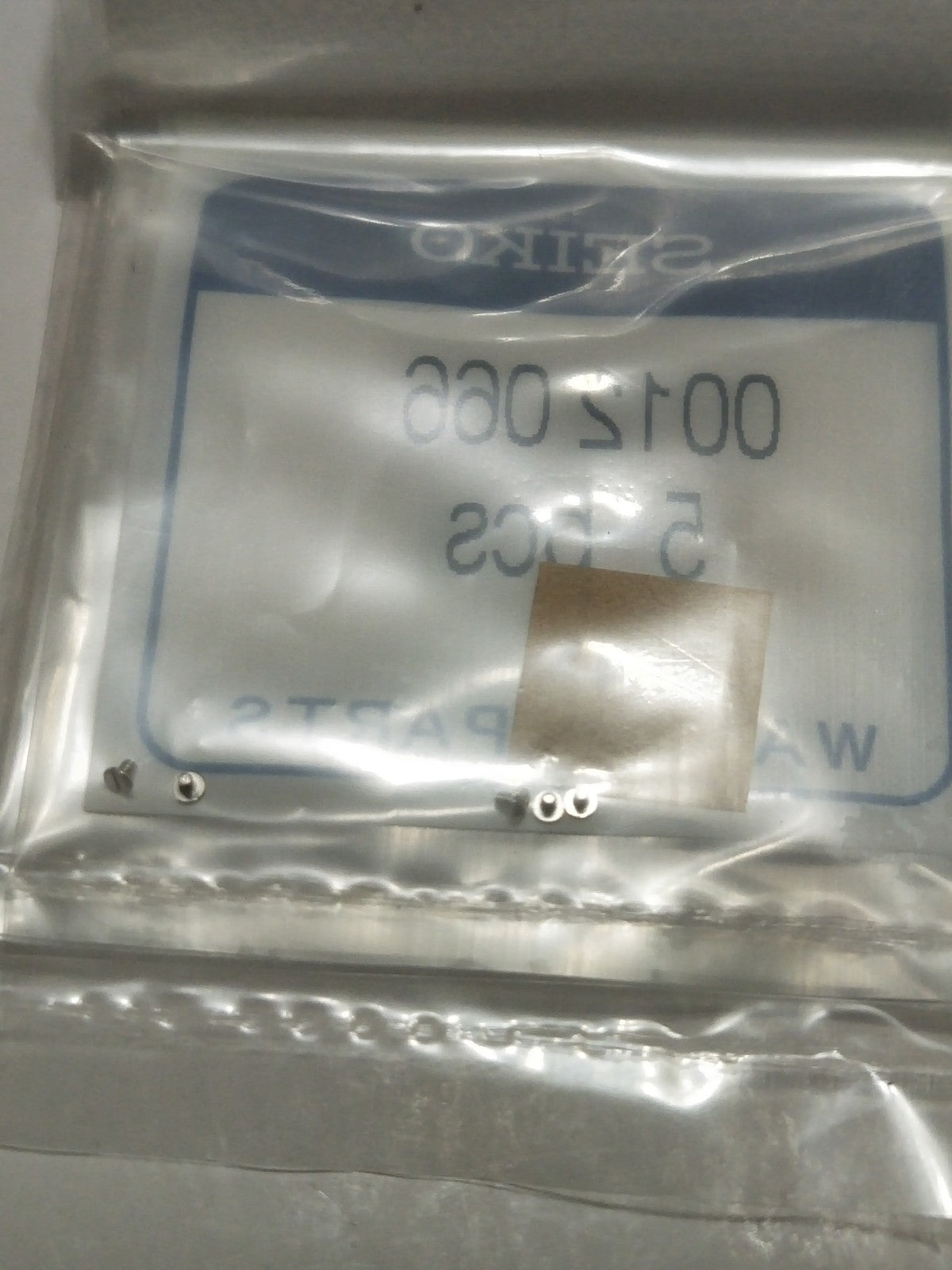 Seiko Parts 012 066 5 screws