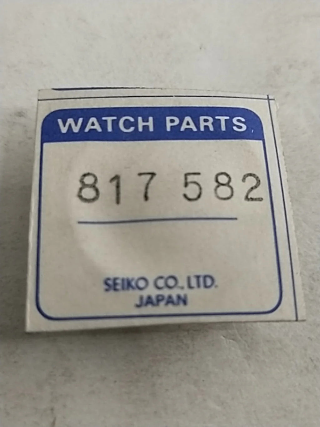 NOS Seiko Parts 817 582