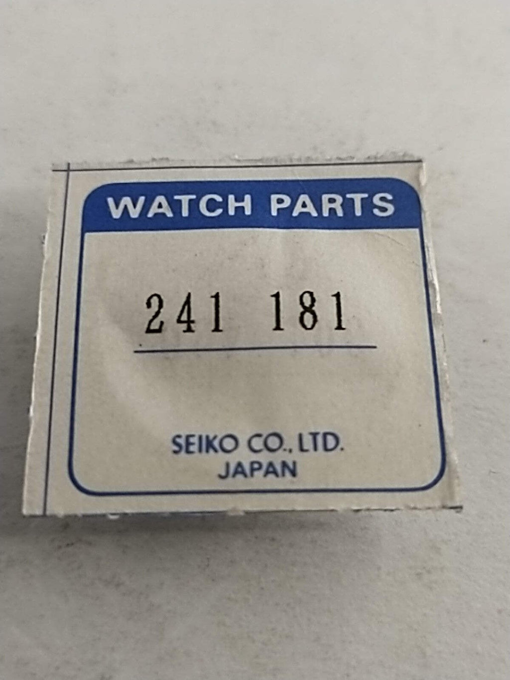 NOS Seiko Parts 241 181
