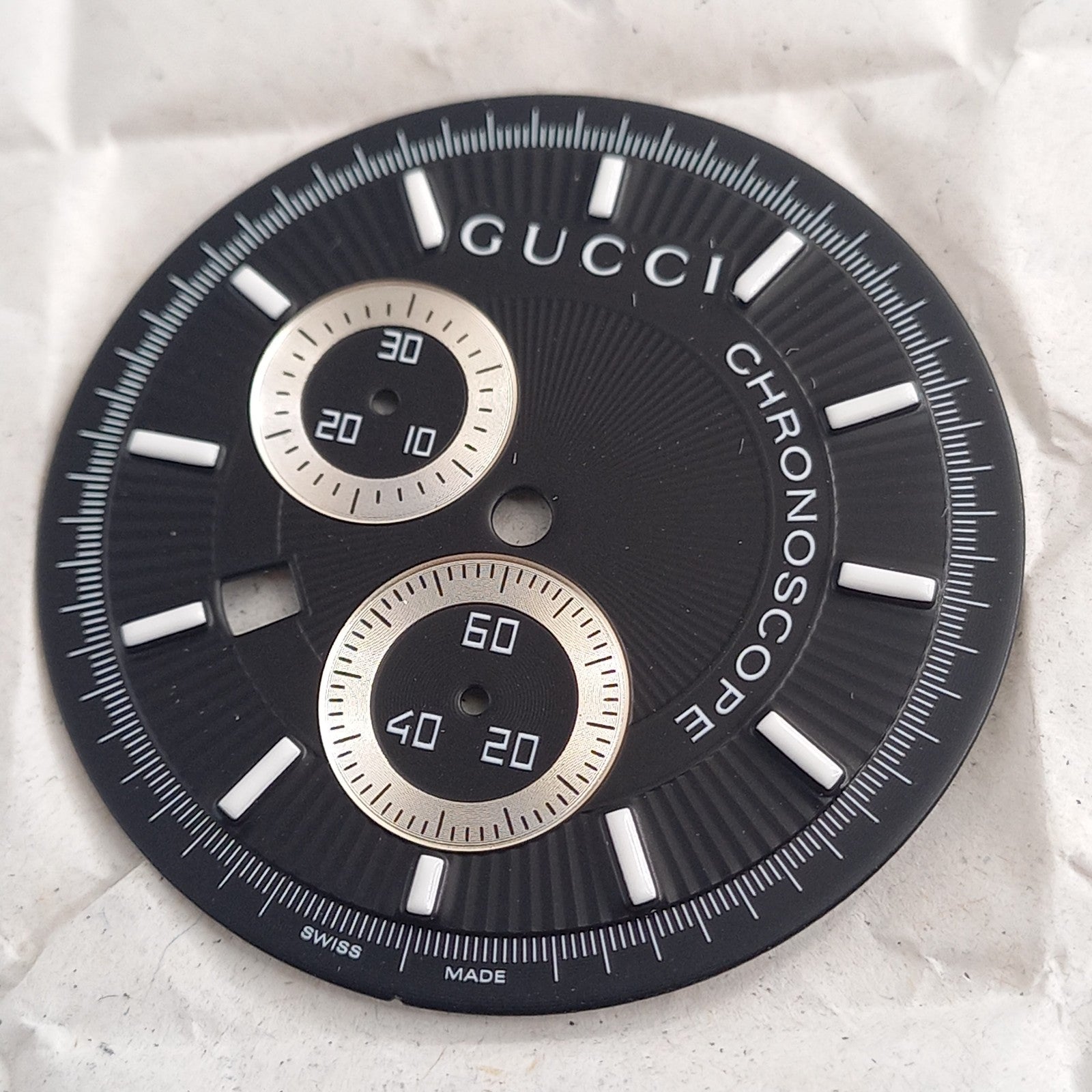 GUCCI Original /  chronograph Dail   / Part No. YDA 05056/  BLACK Color 