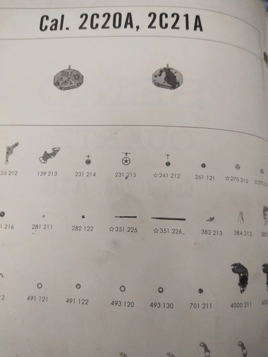 NOS Circuit Plock Seiko Cal . 2C20A / 21A/Part . 4000 211/212 Price for one piec