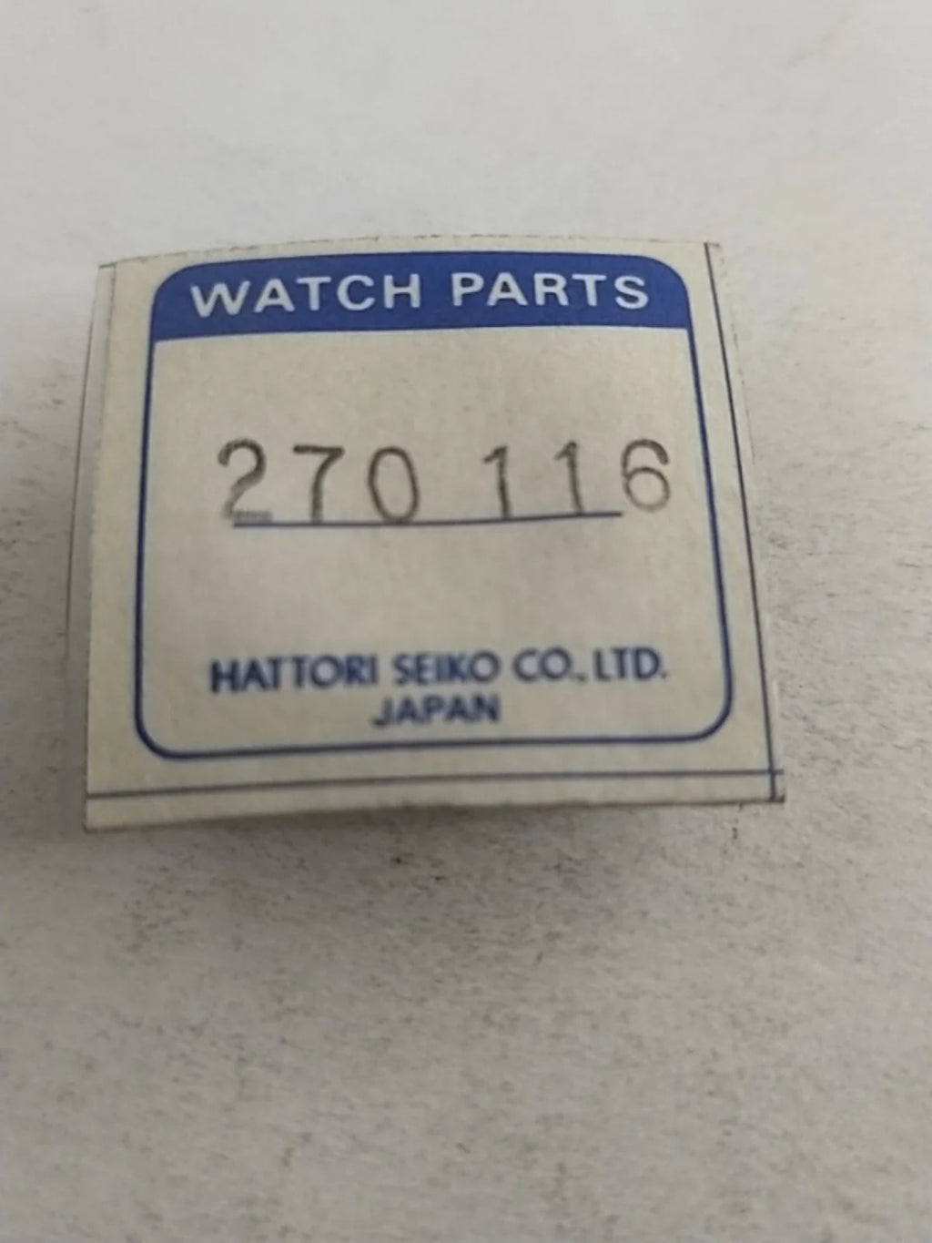 NOS Seiko Parts 270 116