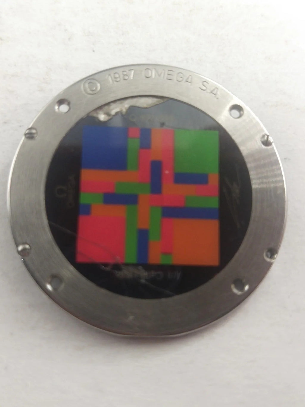 Original back cover Omega Art Collection Limited Edition /196 0 430/596 0 430/us