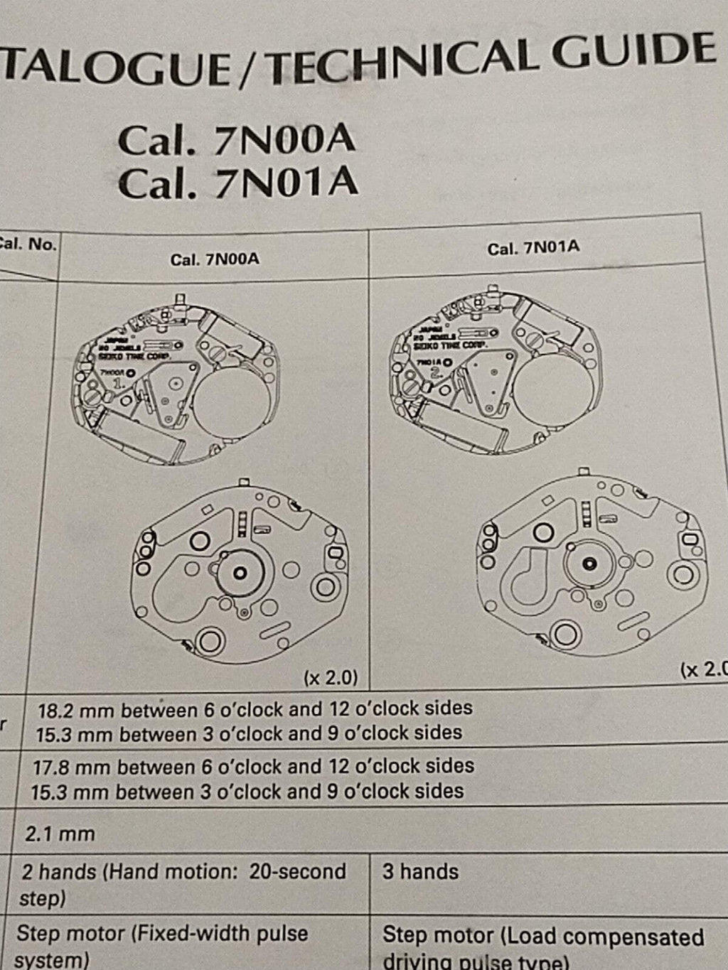 NOS Seiko circuit cal / 7N00A/7N01A Part . 4000 812