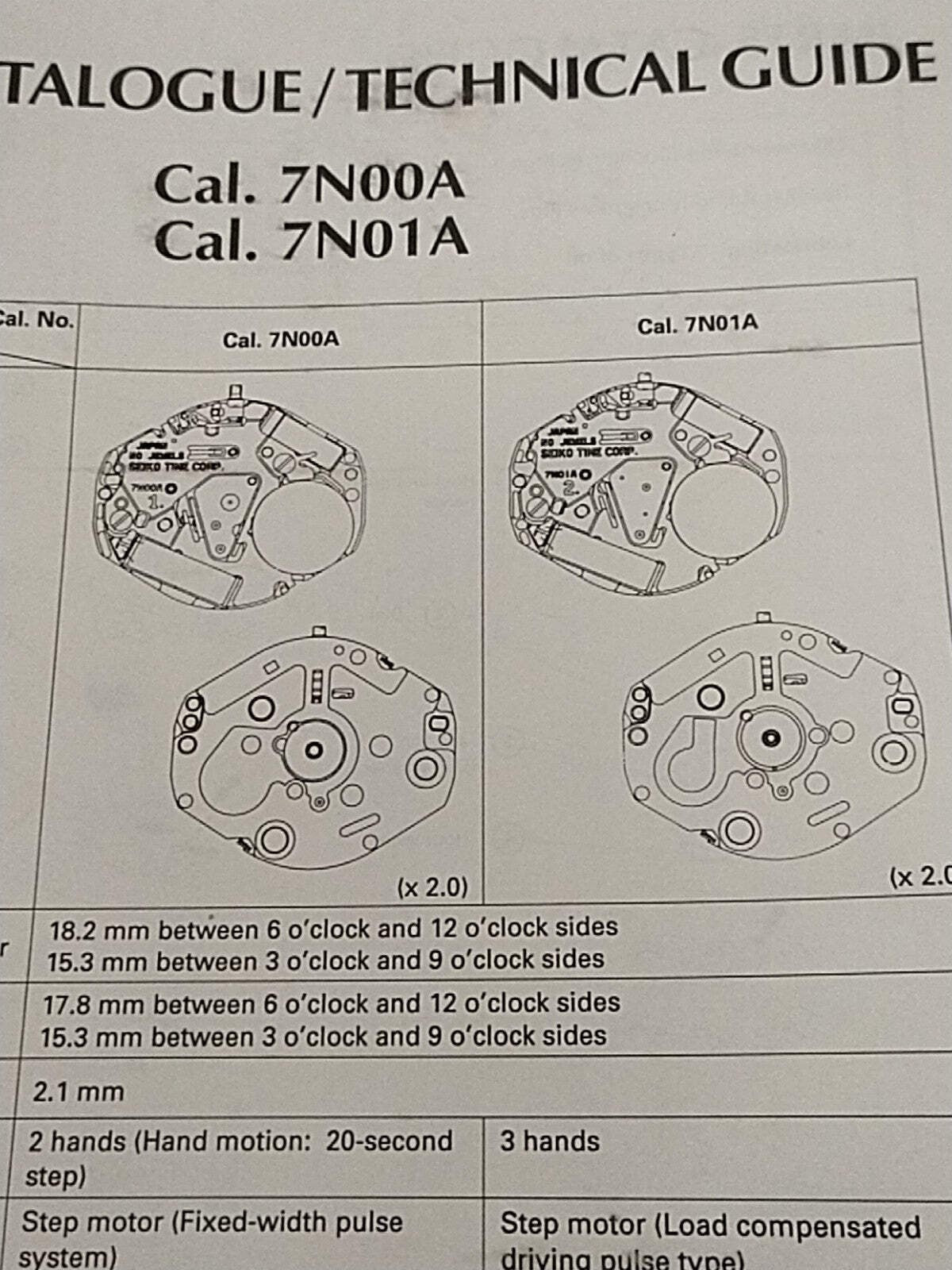NOS Seiko circuit cal / 7N00A/7N01A Part . 4000 812