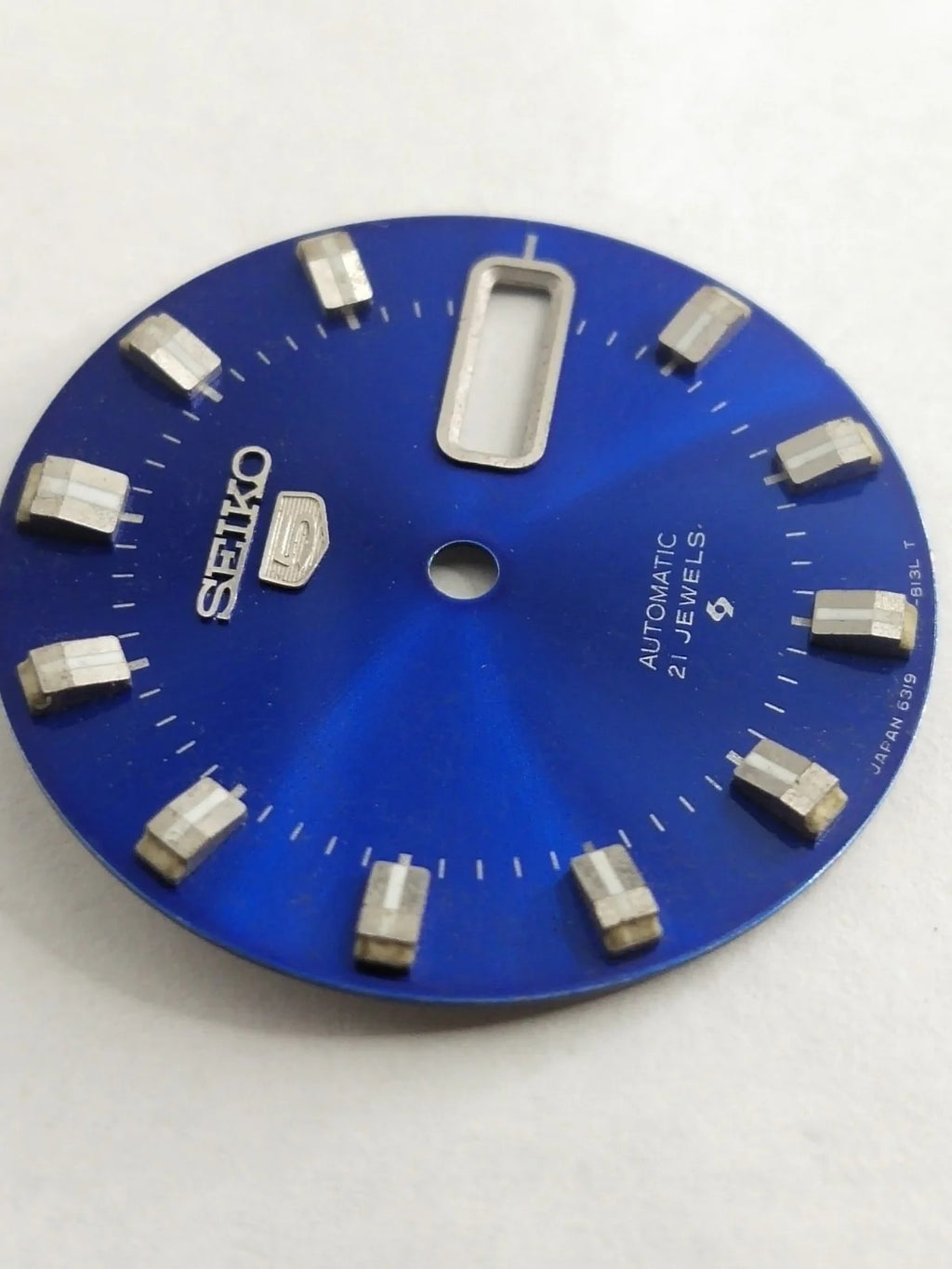 Original Seiko 5 Dial 6319-813LT light blue / used