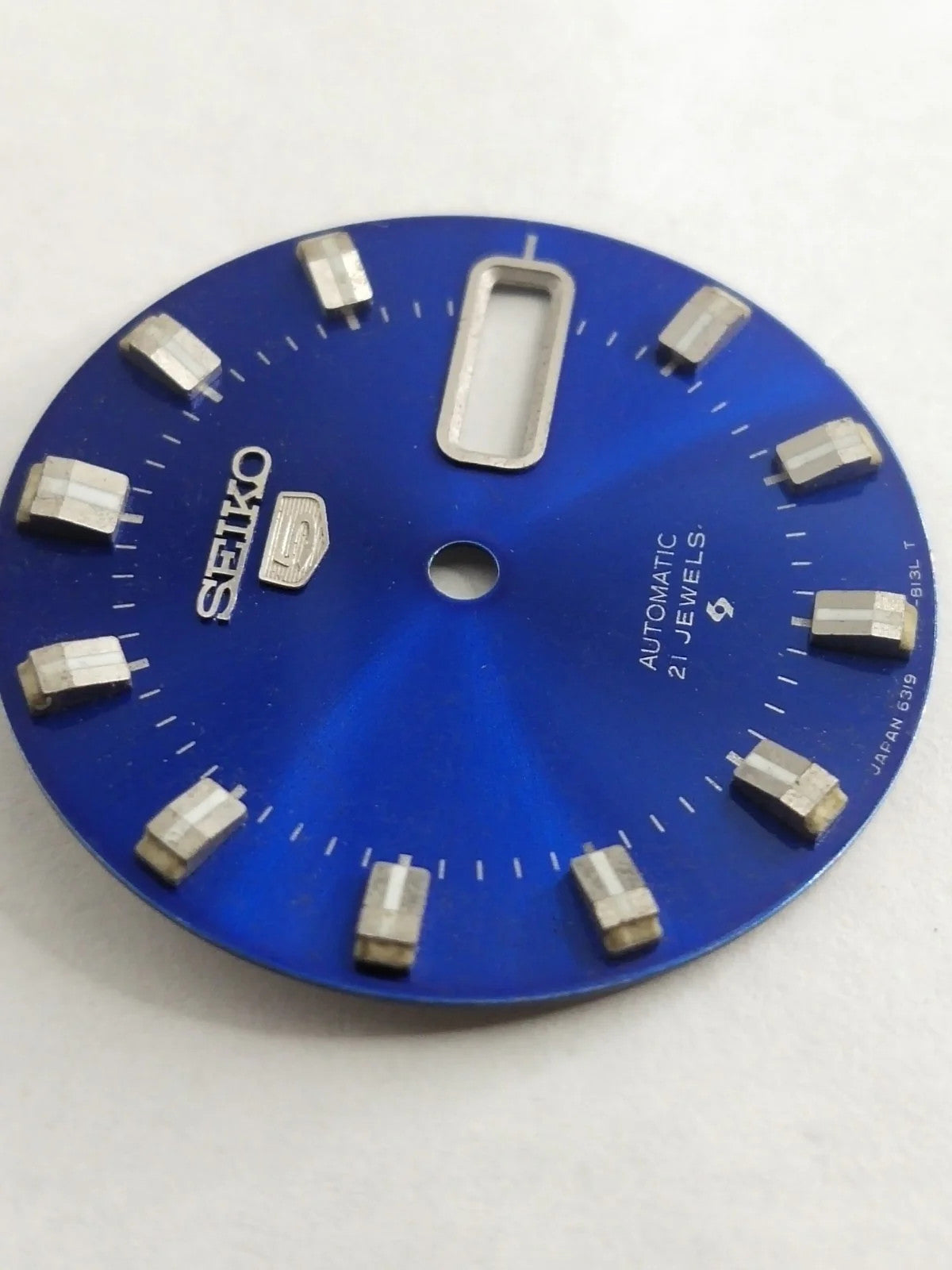 Original Seiko 5 Dial 6319-813LT light blue / used