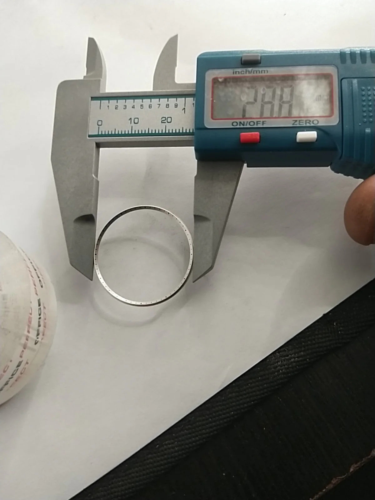 NOS Seiko Dial Ring silver color Part . 83071772