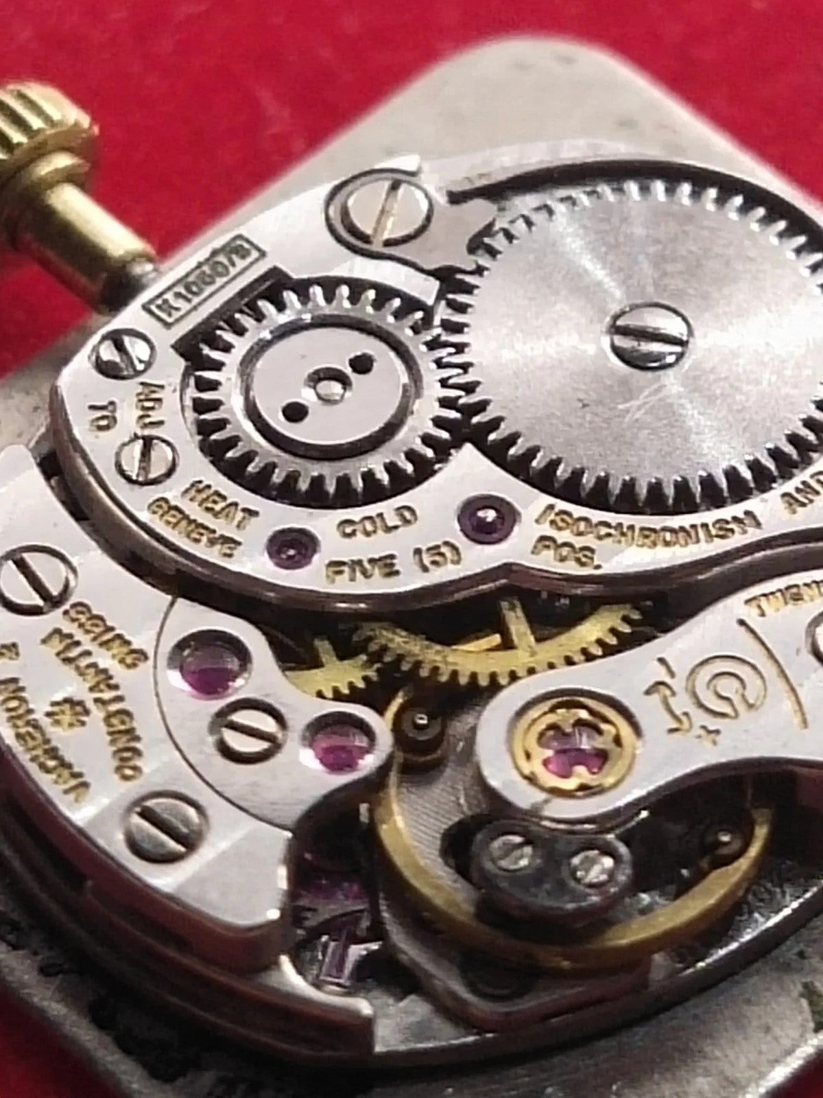 Vacheron Constantin movement /K1060B/ crown dial hands, used, fully working