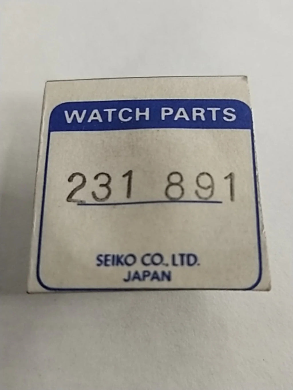 NOS Seiko Parts 231 891
