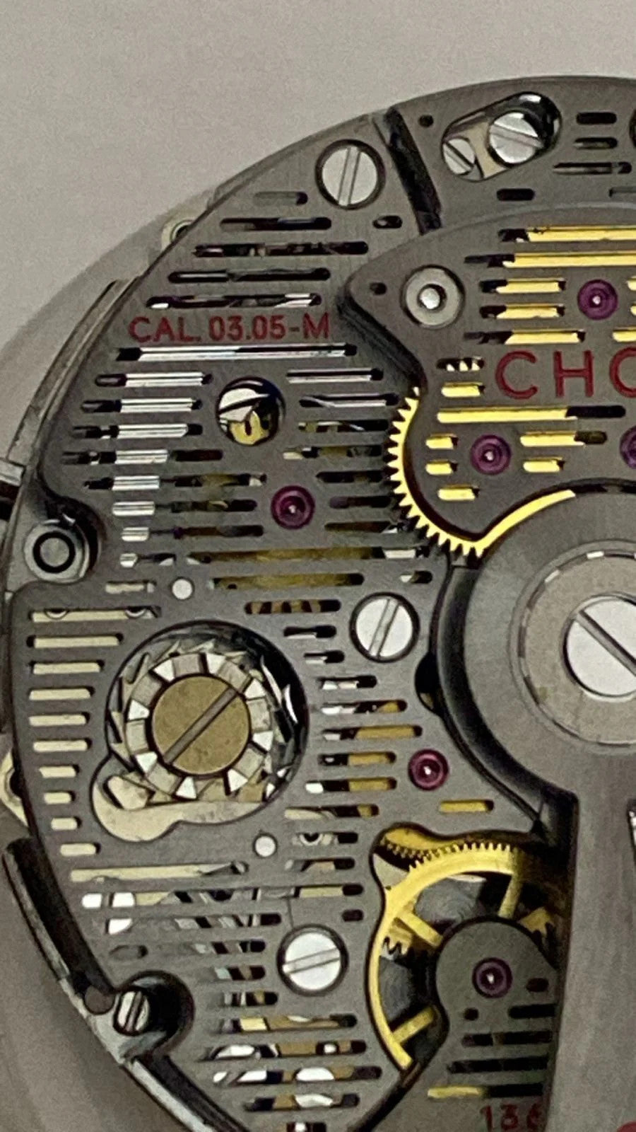 Chopard Skeleton Black Edition chronograph Movement Cal 03-05-M New