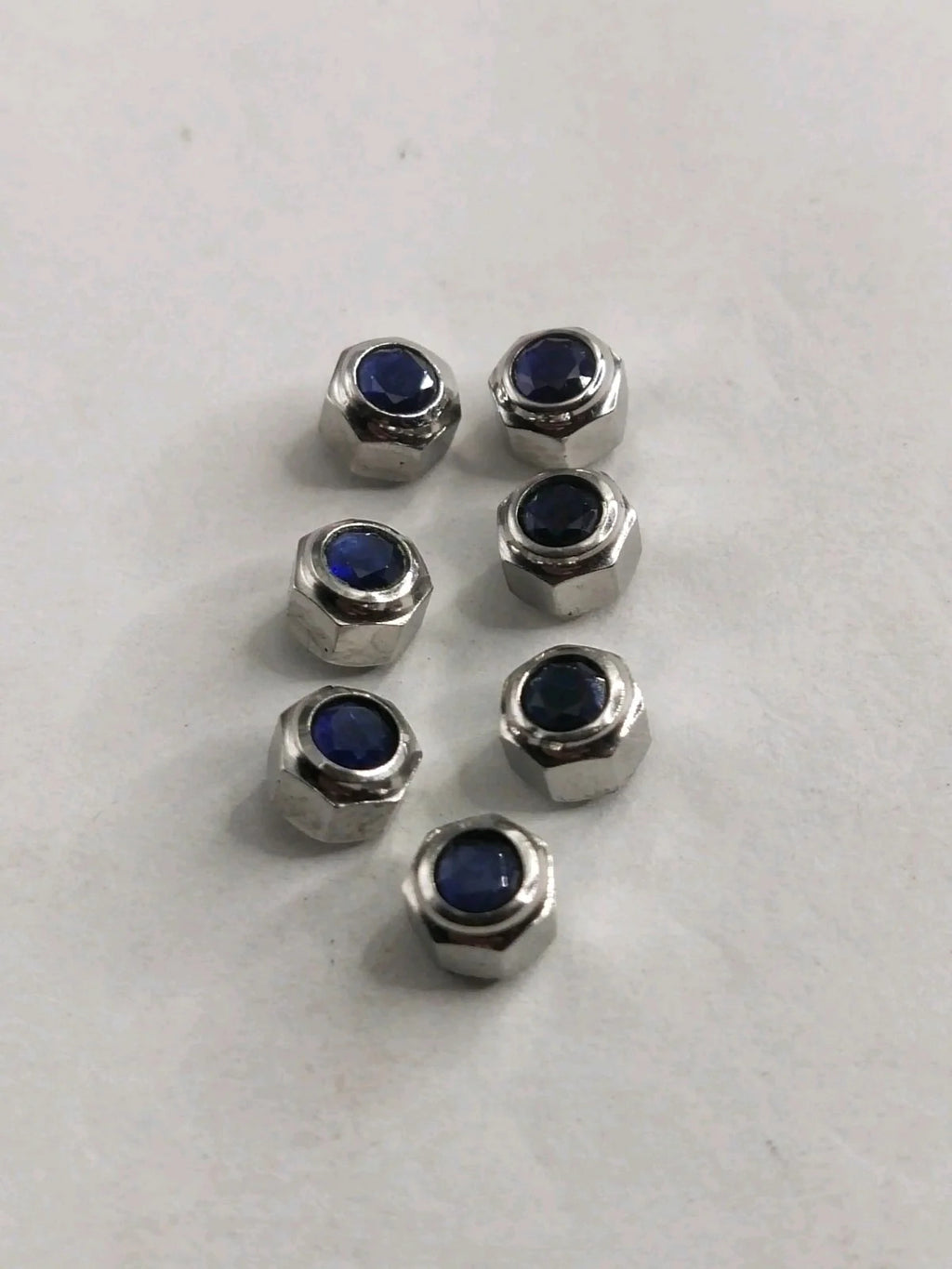 Original Cartier Santos Stainles Steel Crown/4.7 / dark blue stone/Used .....1ps