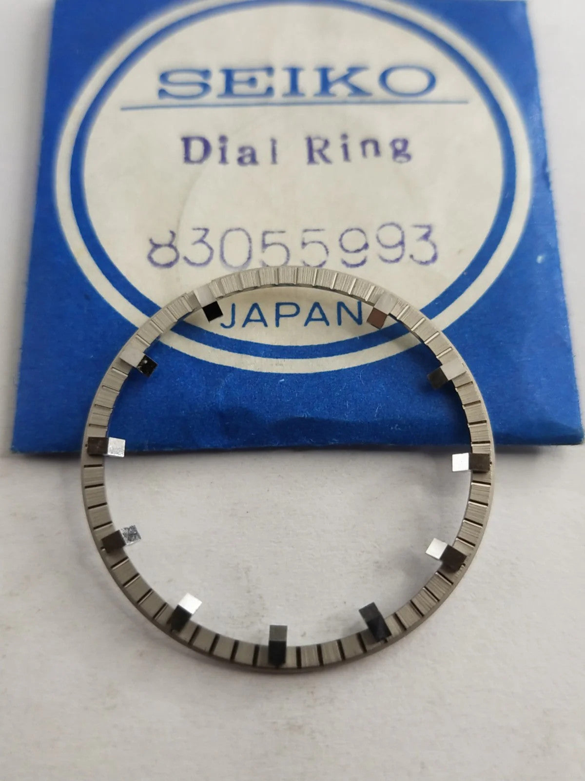 NOS Seiko Dial Ring silver color Part . 83055993