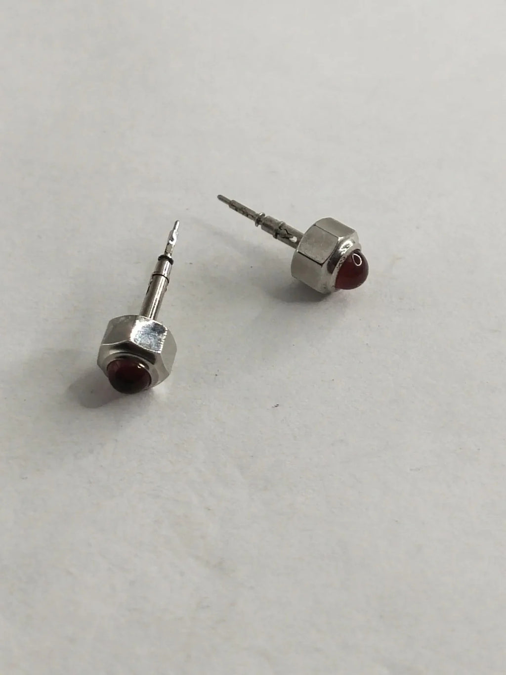 Original Cartier Stainless Steel Crown With Steam/ red ruby stone /Used /1ps