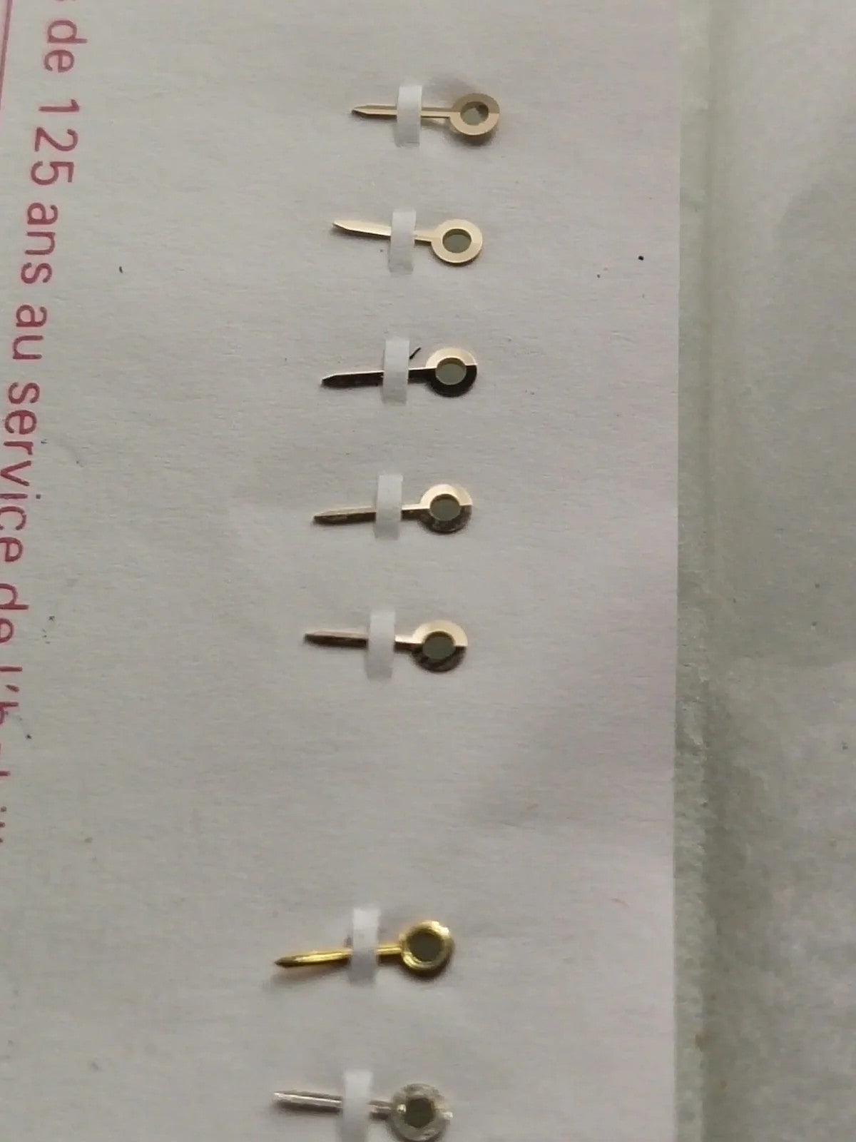 OMEGA 1459/LONGEN.L200/ ETA 281 002 Hand set / Price is for 2 hands