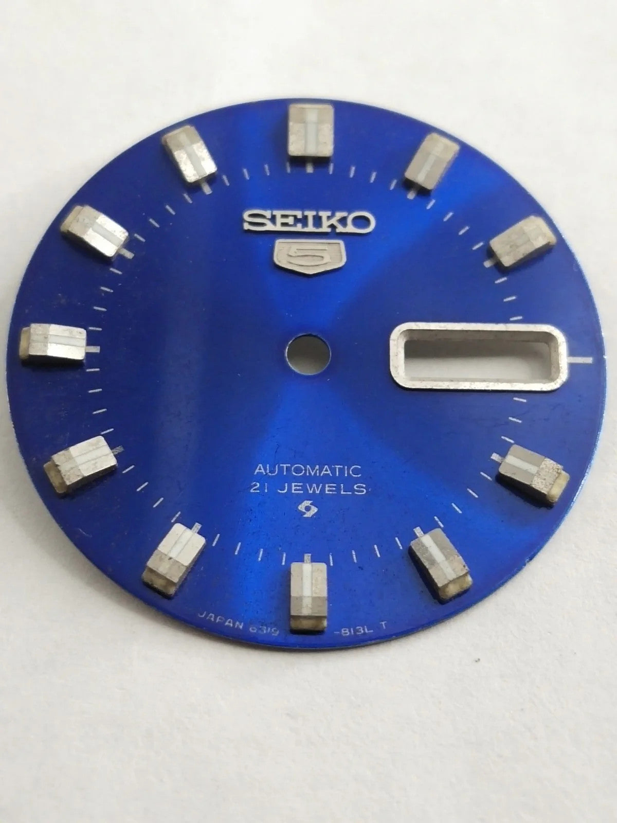 Original Seiko 5 Dial 6319-813LT light blue / used