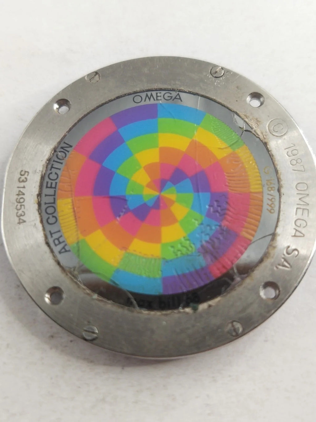 Original back cover Omega Art Collection Limited Edition /196 0 430/596 0 430/us