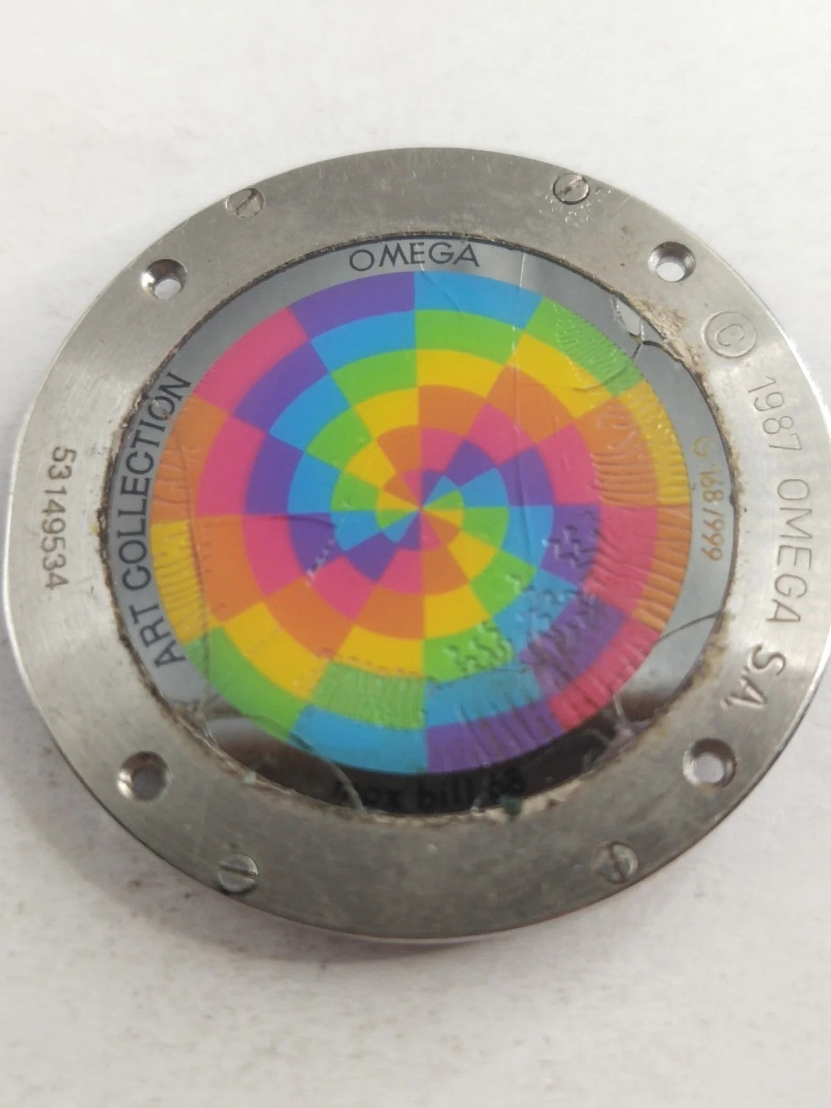 Original back cover Omega Art Collection Limited Edition /196 0 430/596 0 430/us
