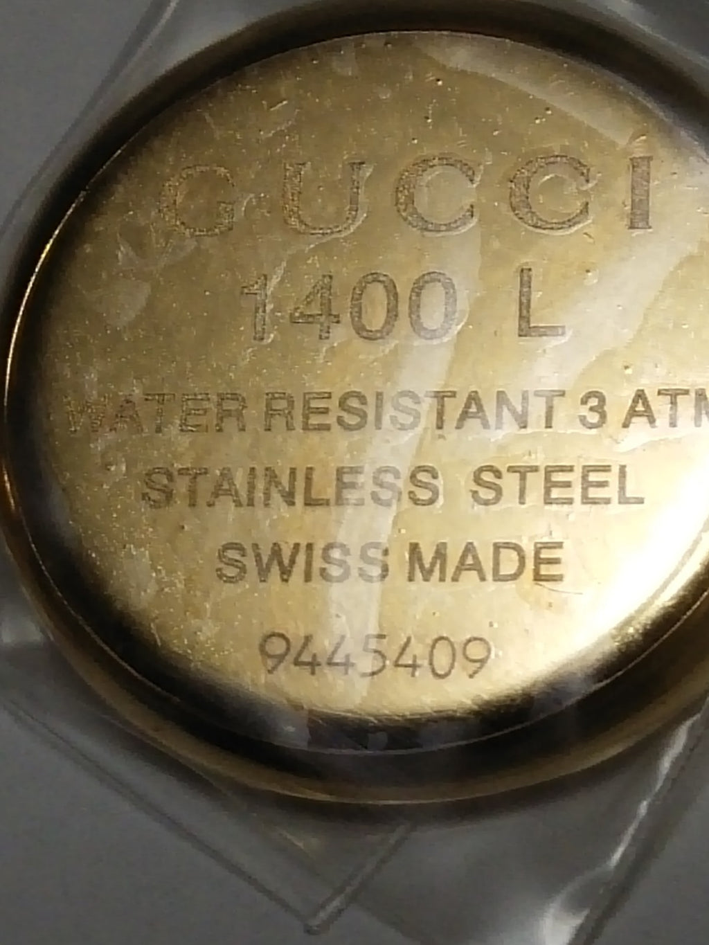 GUCCI Original / Complete Case/ Part No. 103.1400.2.2/ 1400L Gold color 