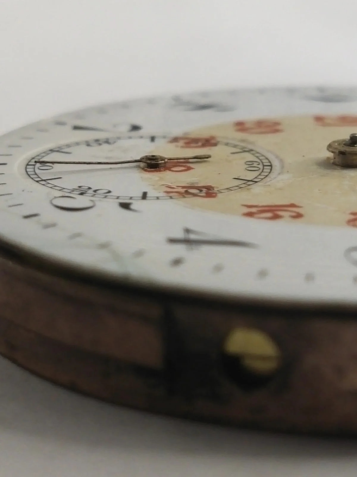 Pocket watch movement without steam...works perfectly