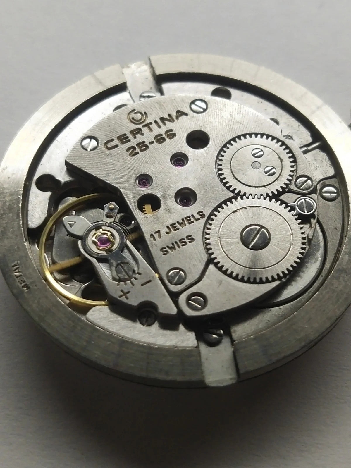 Certina 25-66 Movement with Dial, Hands and Crown / Good working condition/Use