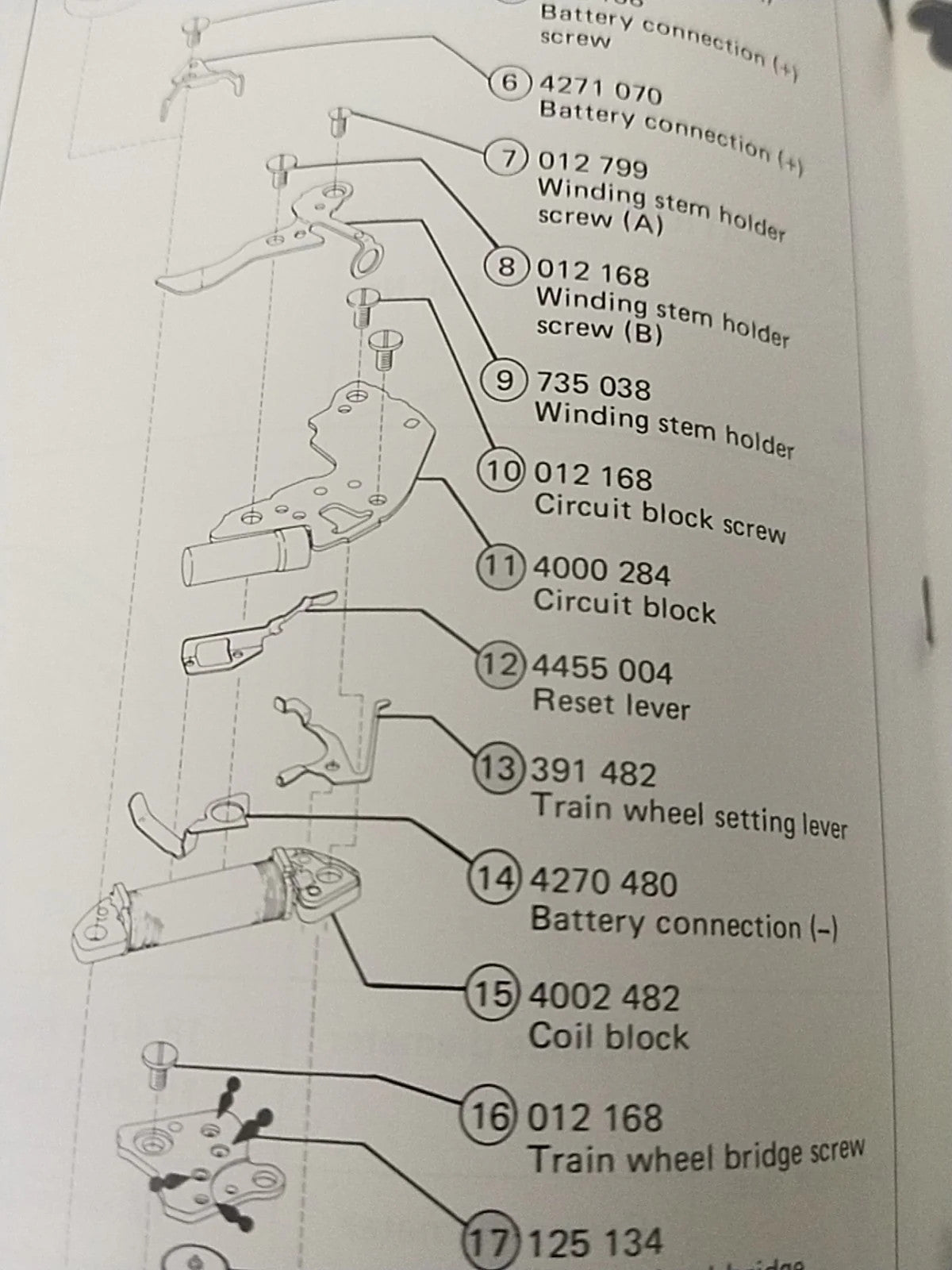 NOS circuit block Seiko Cal / 8Y21A Part . 4000 284