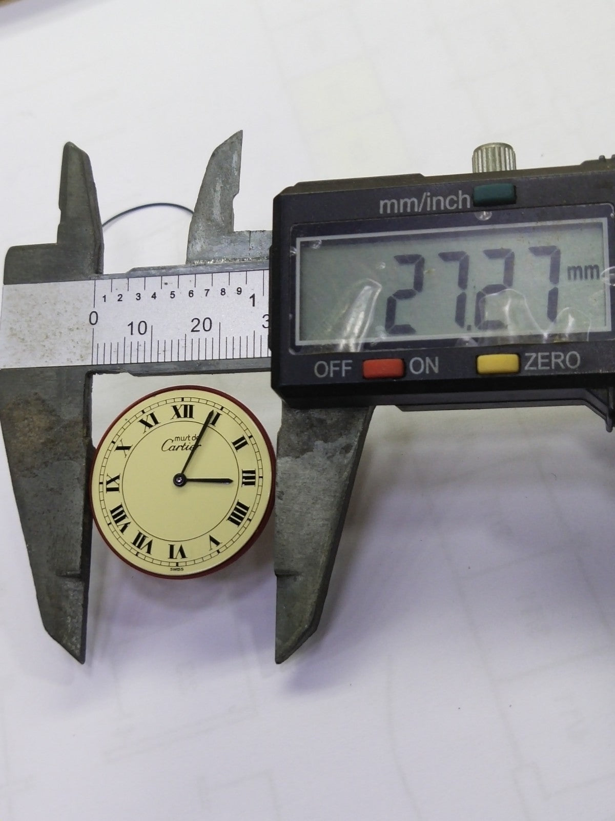 Cartier / 21 Dial with hands with frame Dial and movement /used 