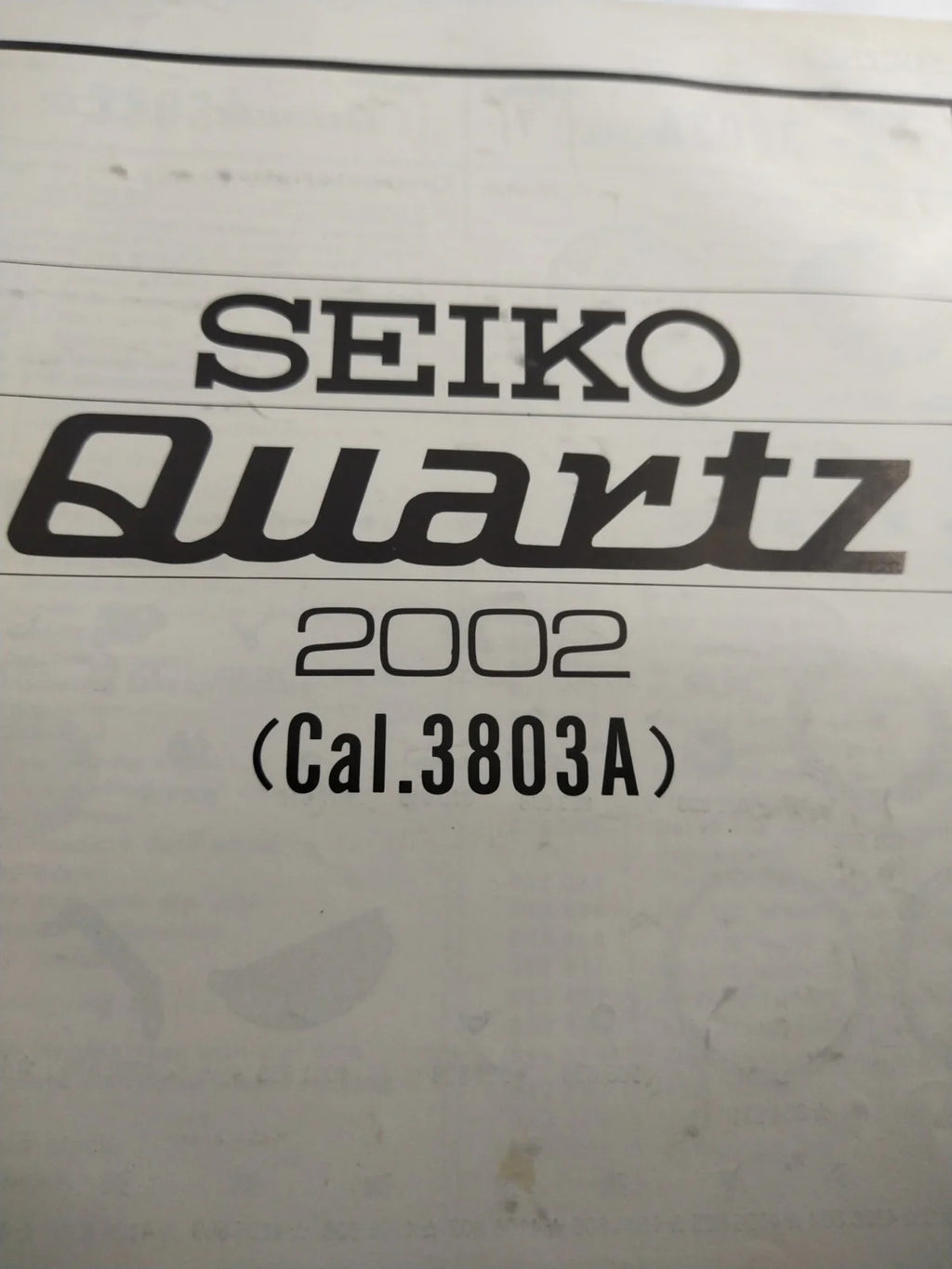 NOS Circuit Plock Seiko Cal / 3802A/ 3803A/3819A/Part . 4001 838