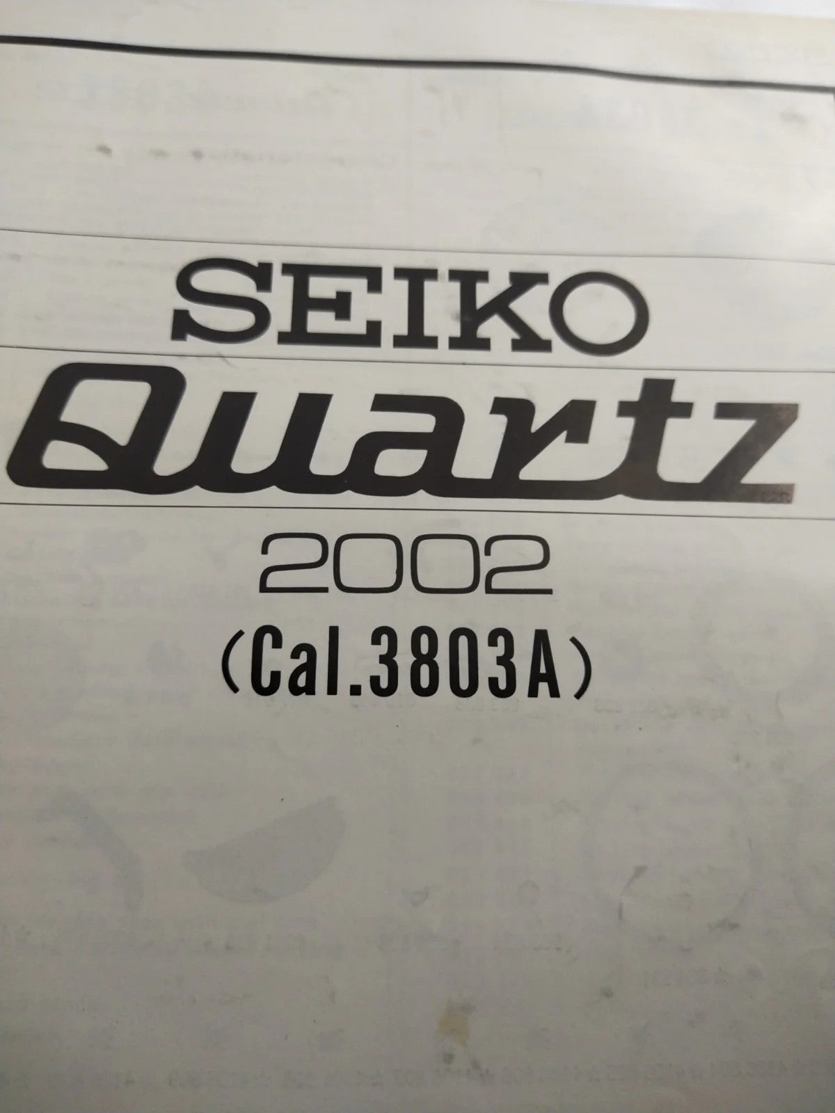 NOS Circuit Plock Seiko Cal / 3802A/ 3803A/3819A/Part . 4001 838