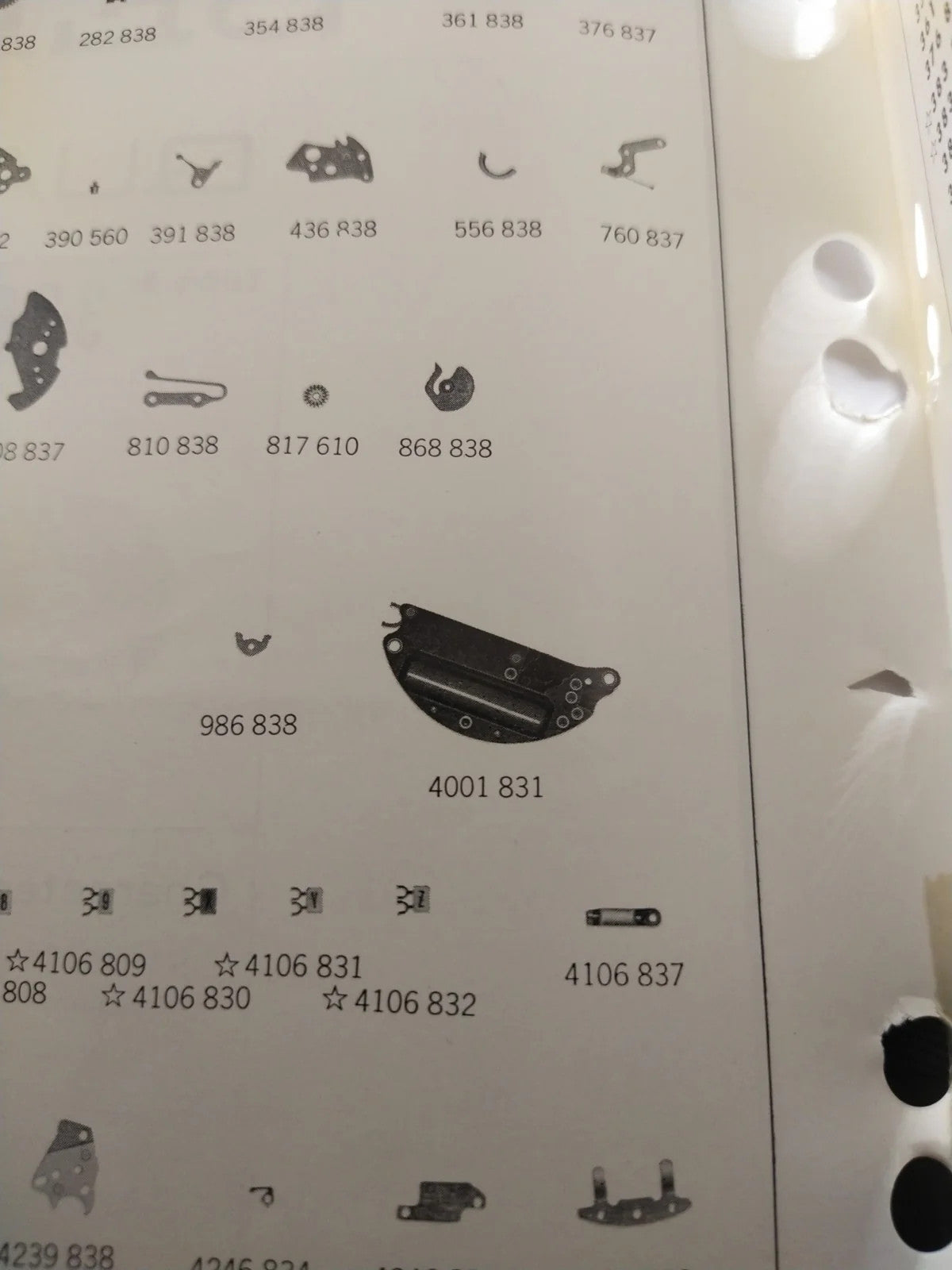 NOS Circuit Plock Seiko Cal / 3862A /3863A/ Part . 4001 831