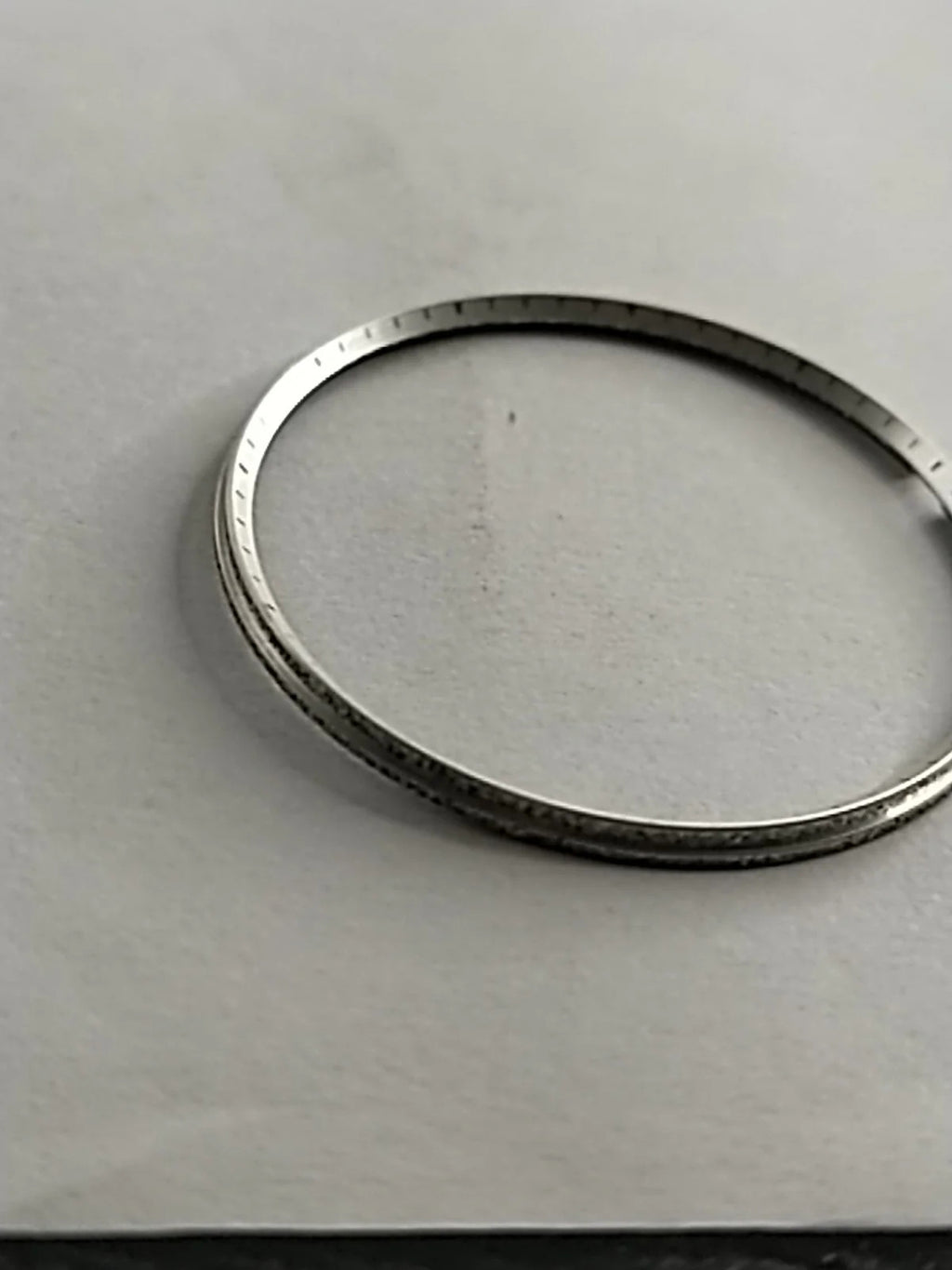 NOS Seiko Dial Ring silver color Part . 83071772