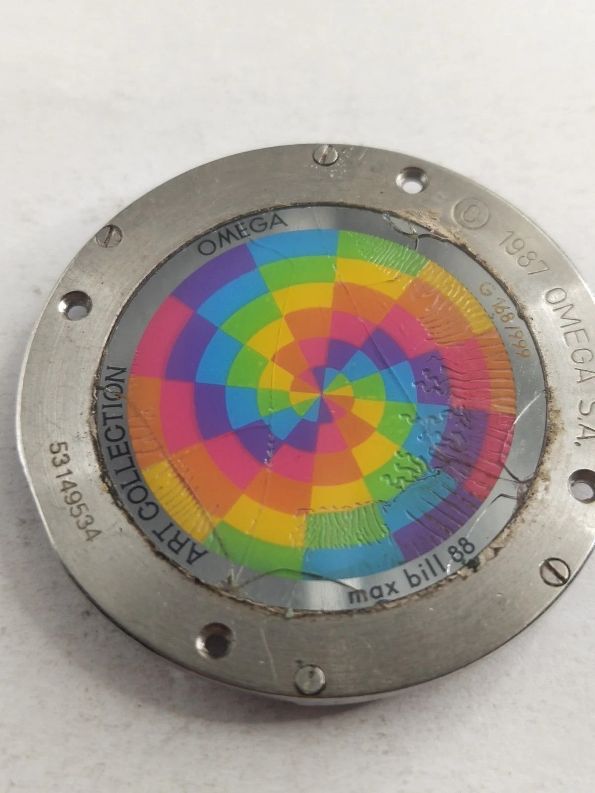 Original back cover Omega Art Collection Limited Edition /196 0 430/596 0 430/us