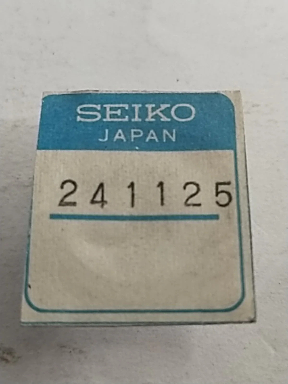 NOS Seiko Parts 241 125