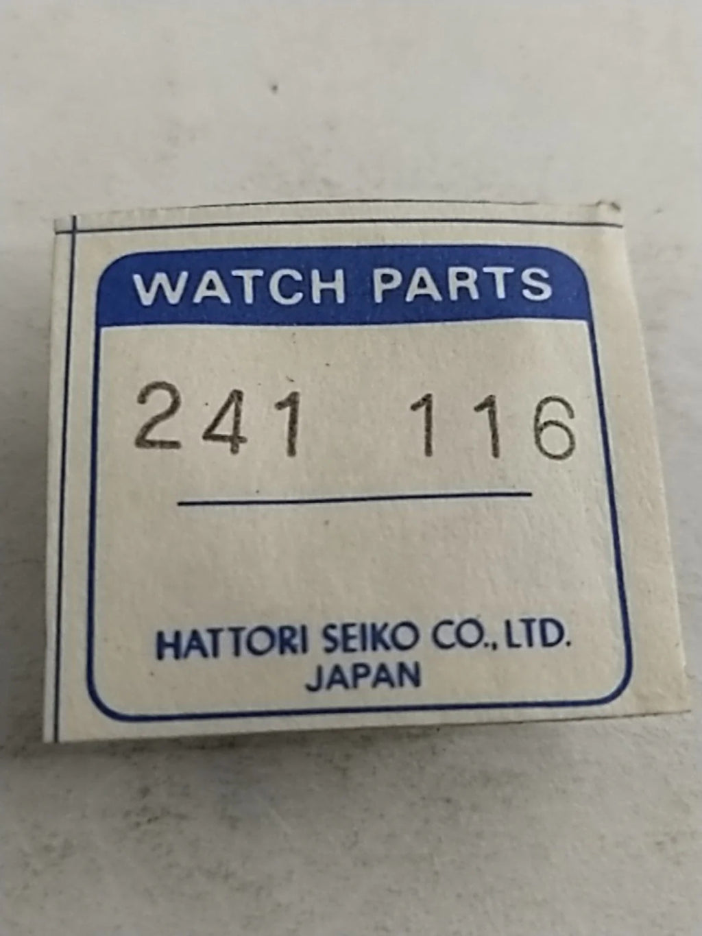 NOS Seiko Parts 241 116