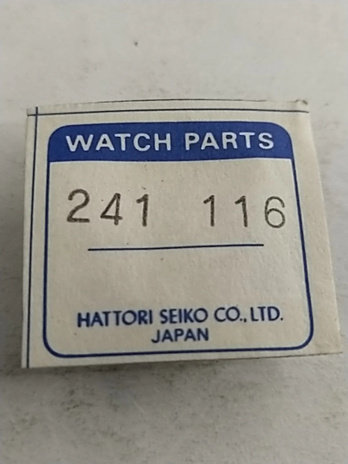 NOS Seiko Parts 241 116