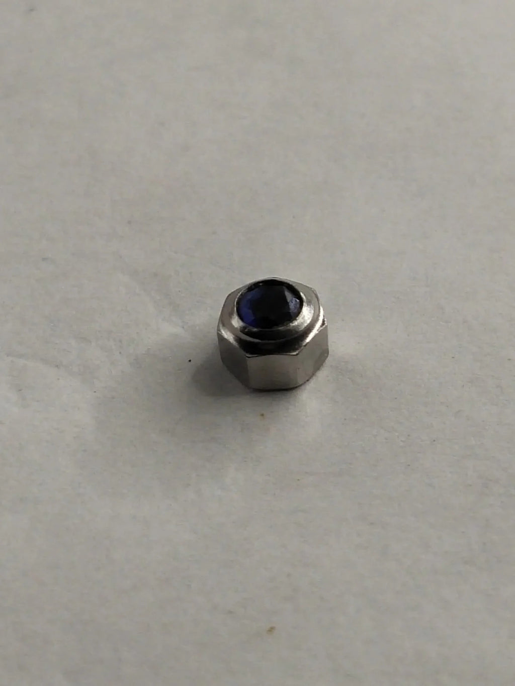 Original Cartier Santos Stainles Steel Crown/4.7 / dark blue stone/Used .....1ps